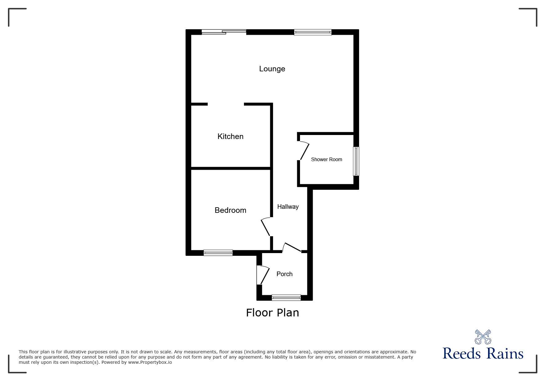 Floorplan of 1 bedroom Flat to rent, Partridge Court, Buxton Road, Greater Manchester, SK2
