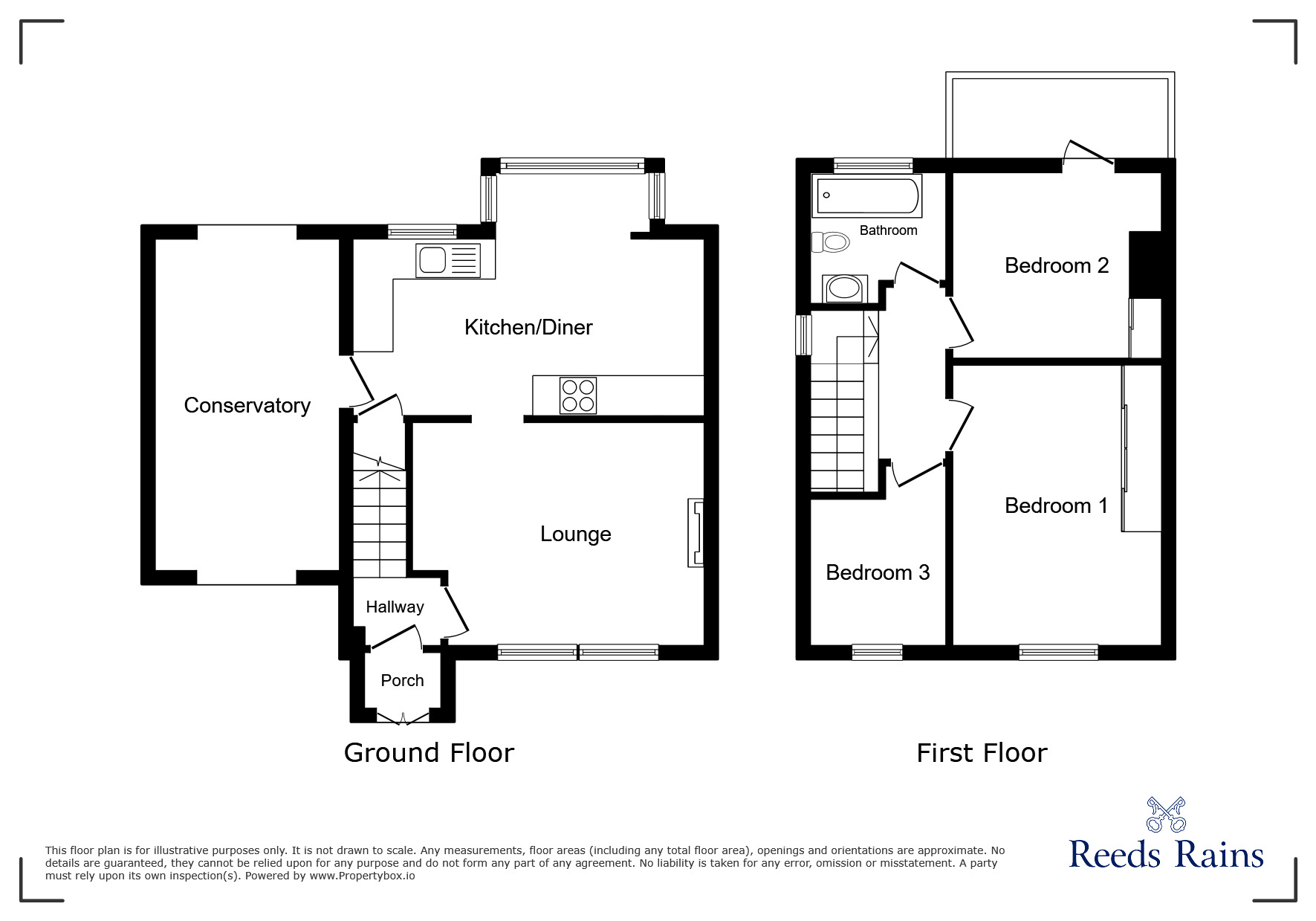 Floorplan of 3 bedroom Semi Detached House to rent, Vine Street, Hazel Grove, Greater Manchester, SK7