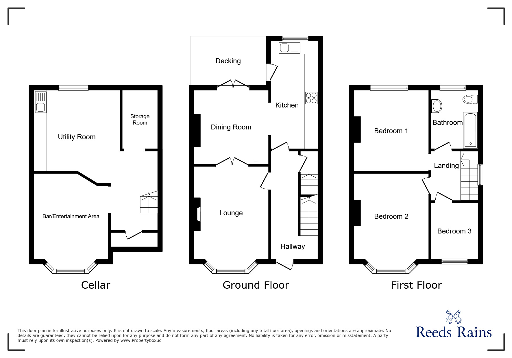 Floorplan of 3 bedroom Semi Detached House to rent, Athens Street, Stockport, Greater Manchester, SK1
