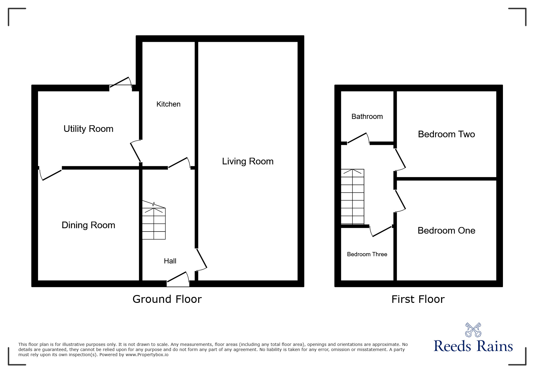 Floorplan of 3 bedroom End Terrace House for sale, Henbury Street, Great Moor, Cheshire, SK2