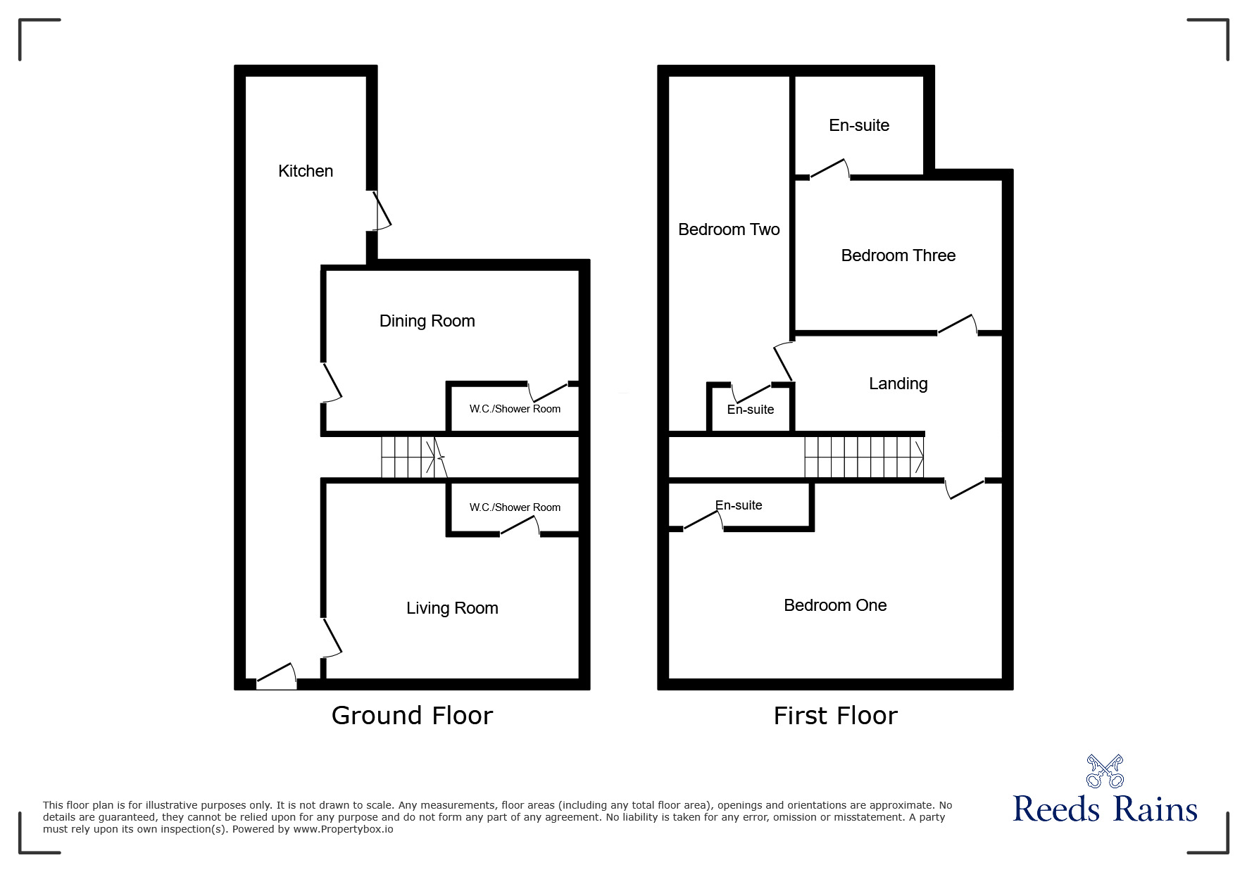 Floorplan of 3 bedroom Mid Terrace House for sale, Commercial Road, Hazel Grove, Cheshire, SK7