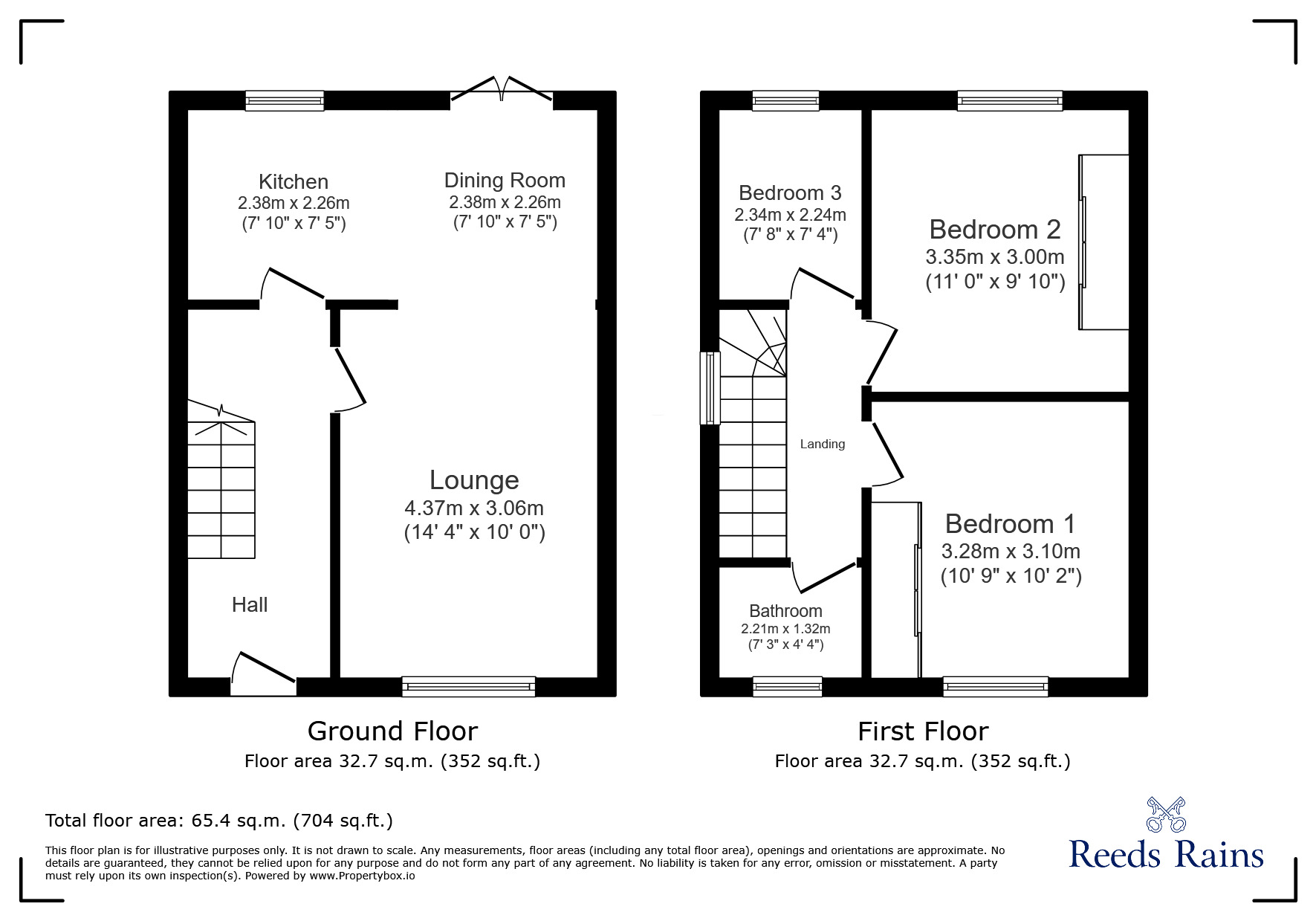 Floorplan of 3 bedroom Semi Detached House to rent, Ravenoak Road, Woodsmoor, Cheshire, SK2
