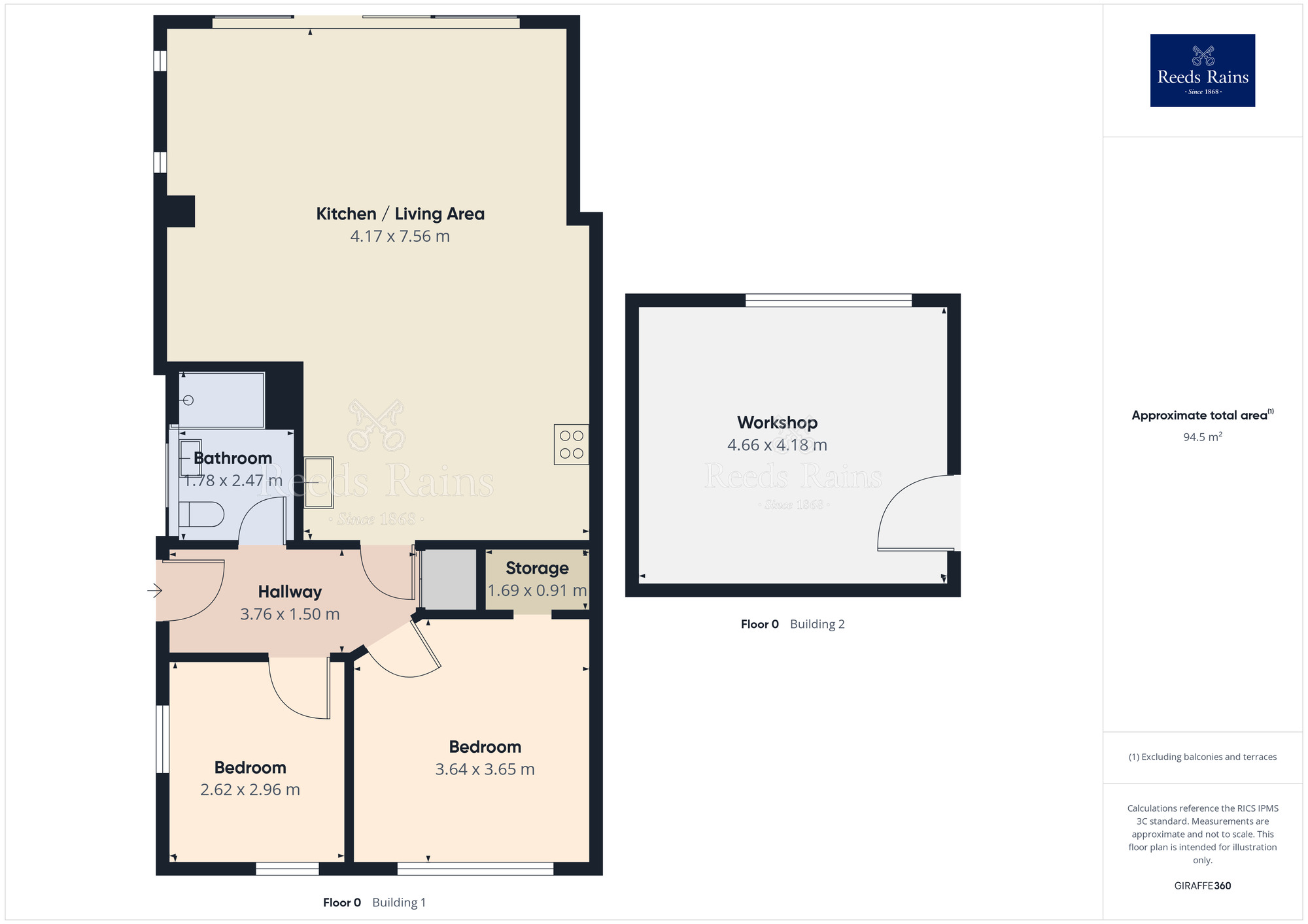 Floorplan of 2 bedroom Semi Detached Bungalow for sale, Shearwater Road, Offerton, Cheshire, SK2