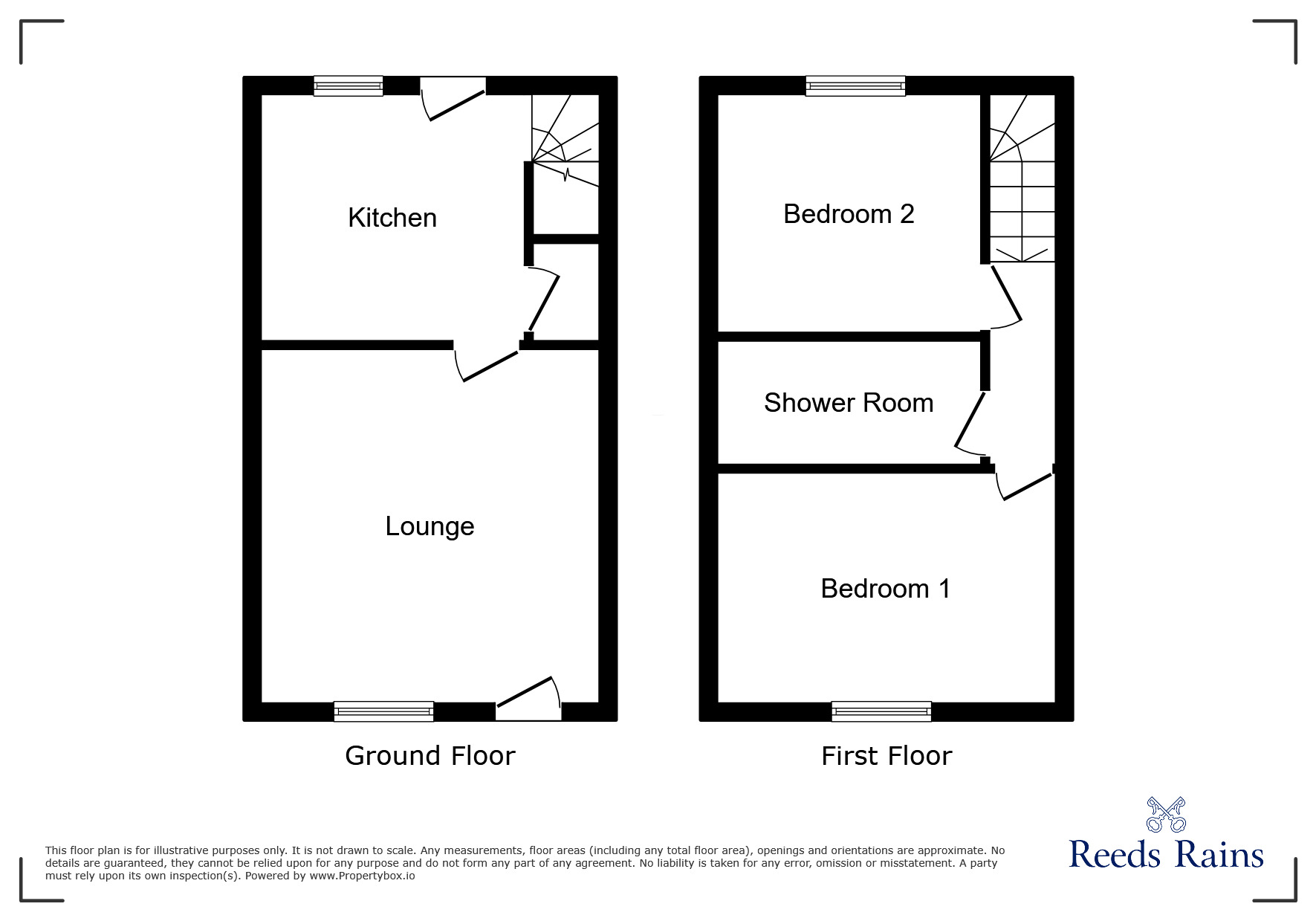 Floorplan of 2 bedroom Semi Detached House for sale, James Street, Bredbury, Cheshire, SK6