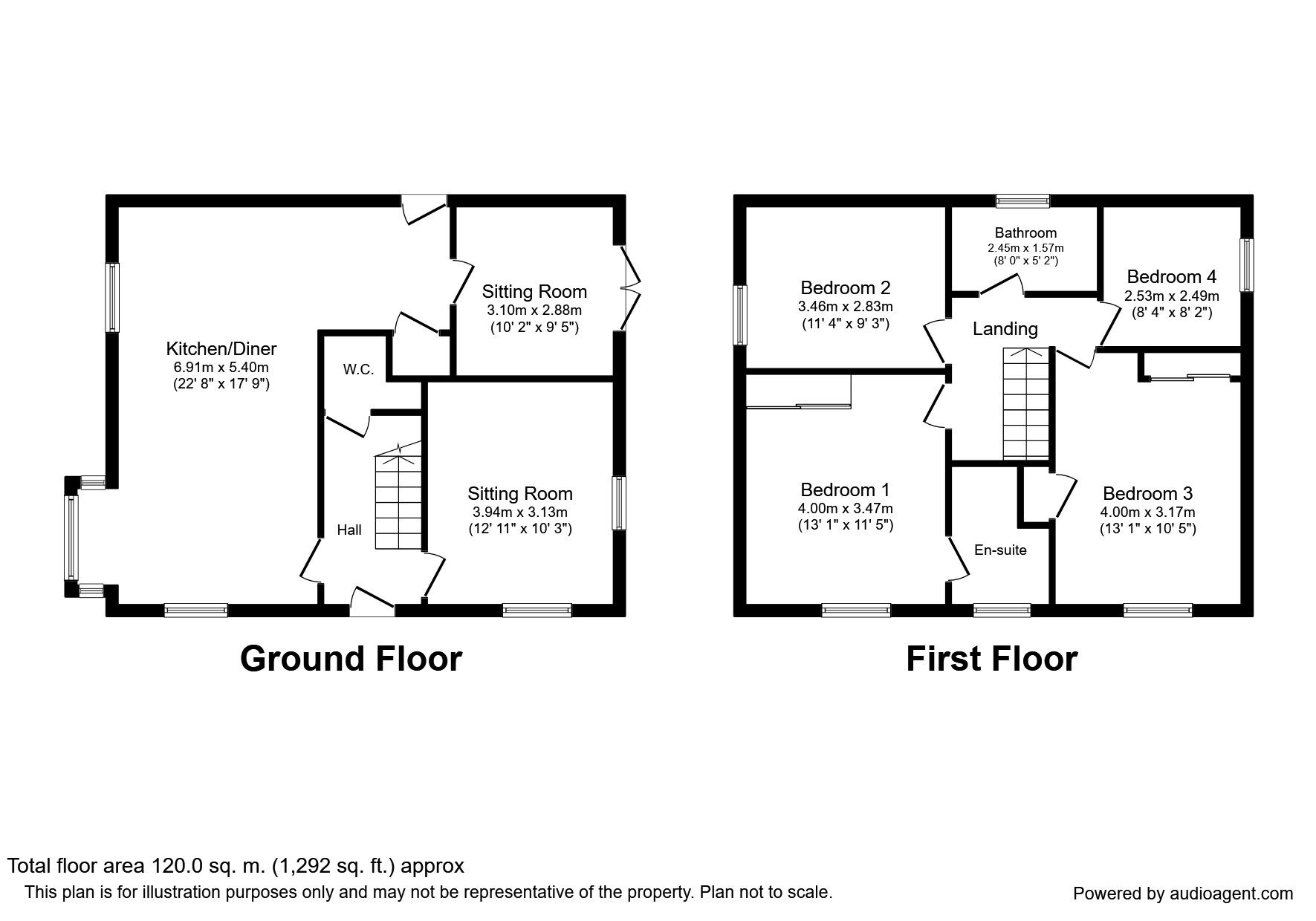 Floorplan of 4 bedroom Detached House to rent, Hawthorn Avenue, Hazel Grove, Cheshire, SK7