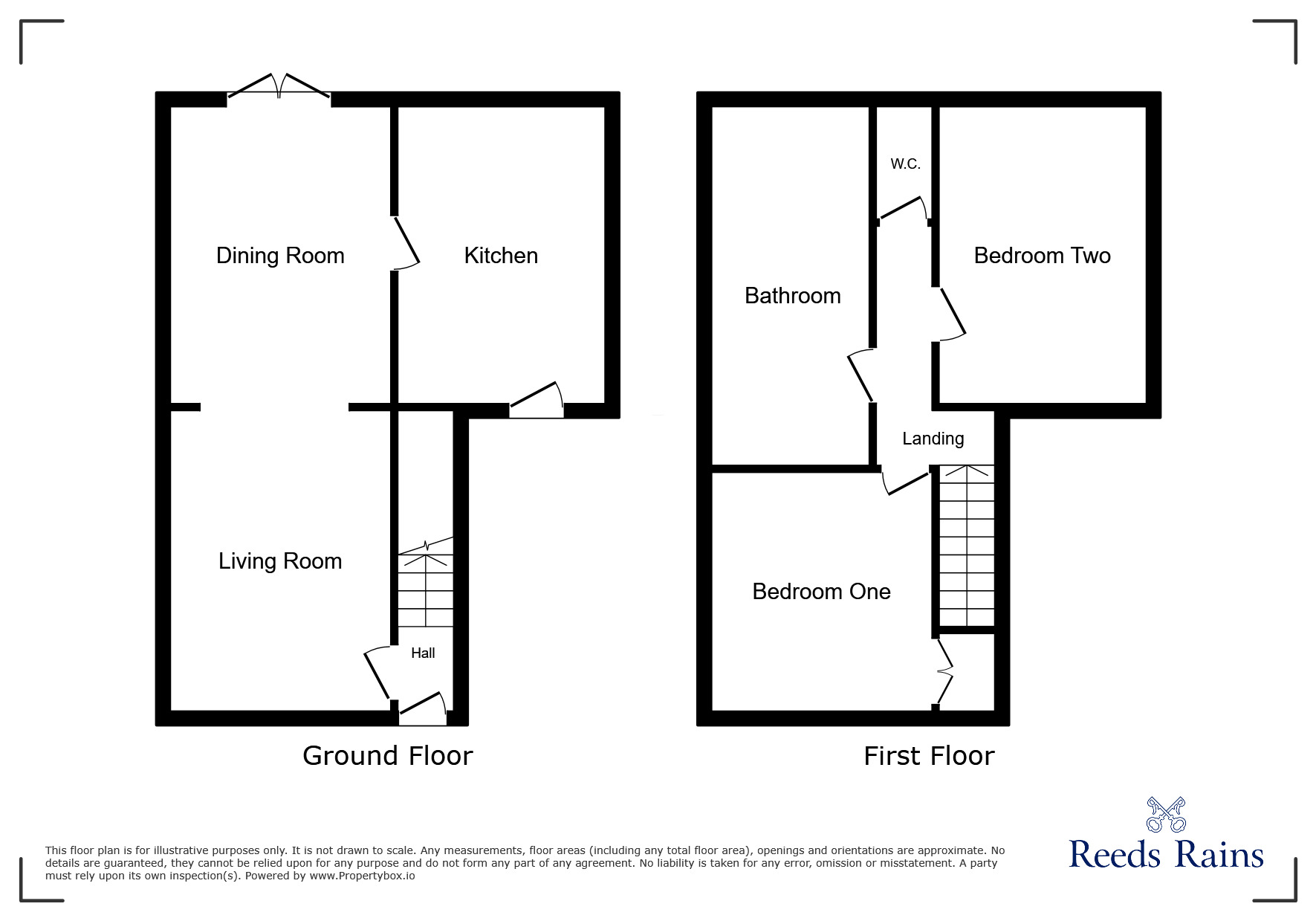 Floorplan of 2 bedroom Semi Detached House for sale, The Quadrant, Offerton, Cheshire, SK1