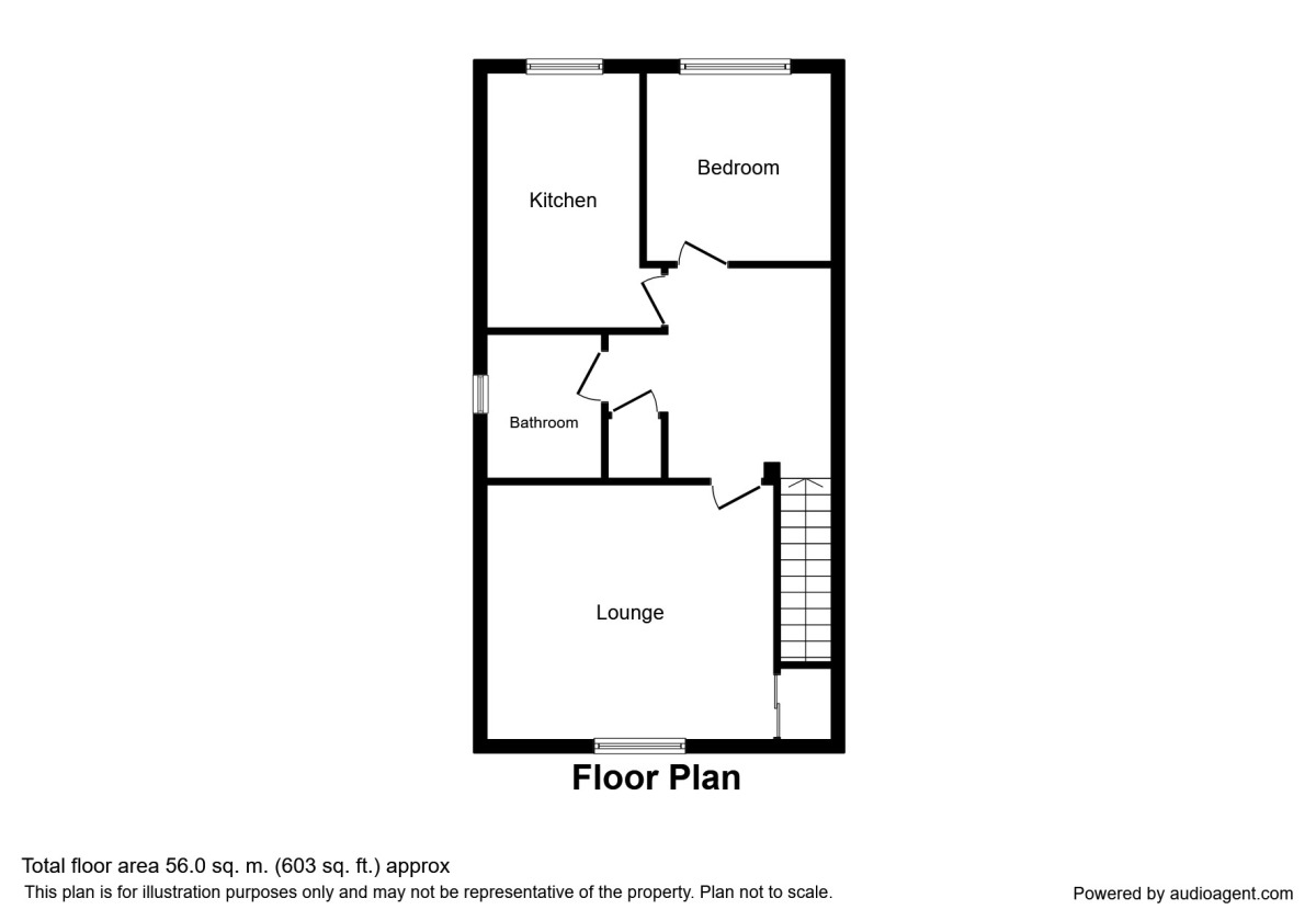 Floorplan of 1 bedroom  Flat for sale, Prestbury Close, Great Moor, Cheshire, SK2