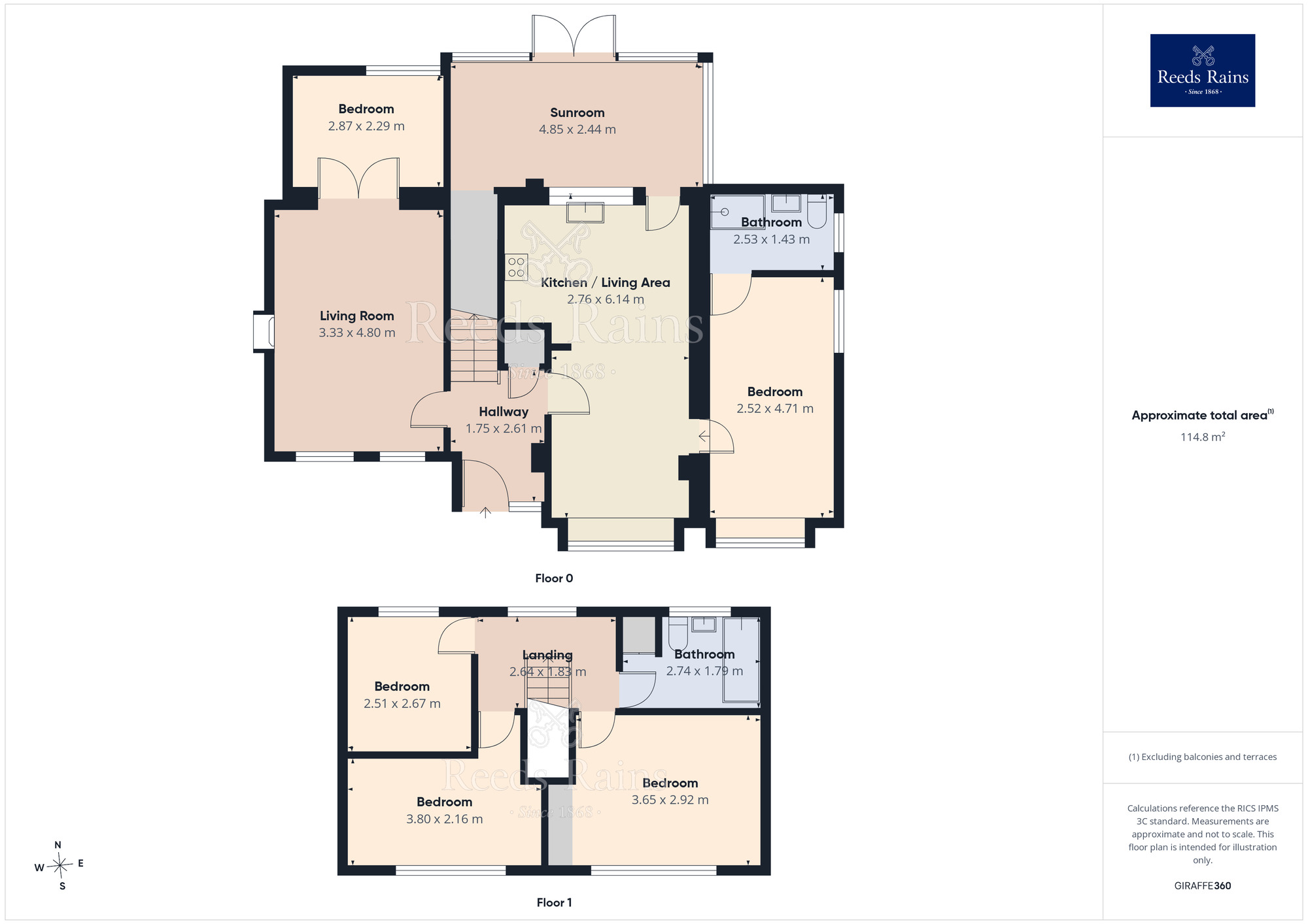 Floorplan of 5 bedroom Link Detached House for sale, Geneva Road, Bramhall, Cheshire, SK7
