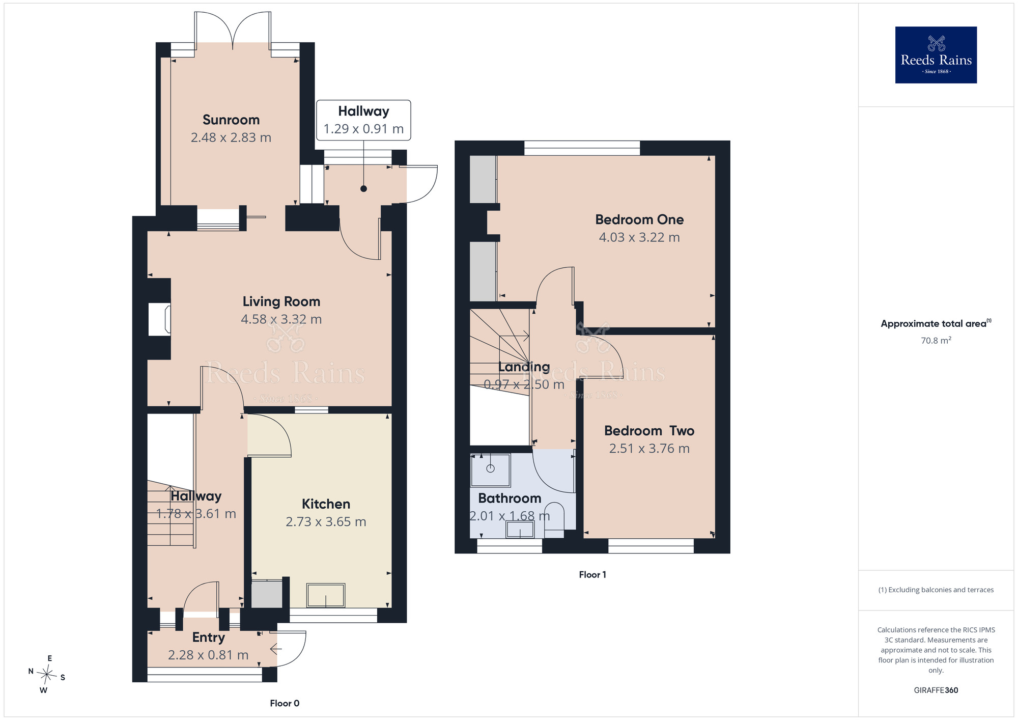 Floorplan of 2 bedroom End Terrace House for sale, Hazelwood Road, Hazel Grove, Cheshire, SK7