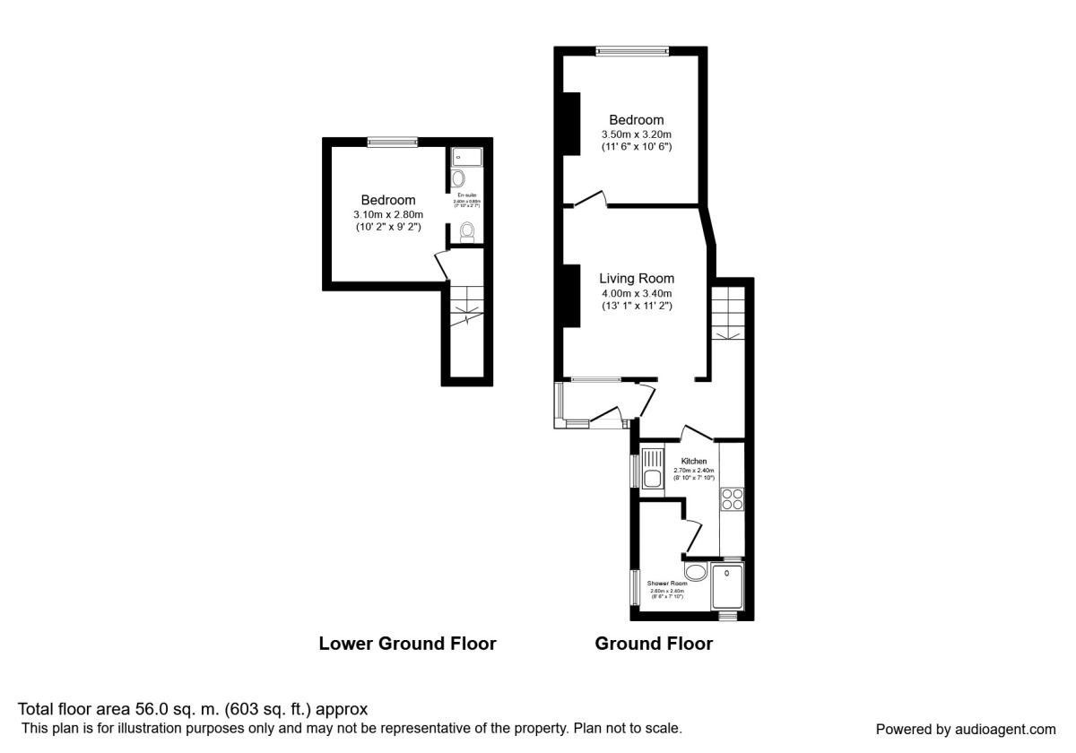 Floorplan of 2 bedroom Flat to rent, Turncroft Lane, Offerton, Cheshire, SK1
