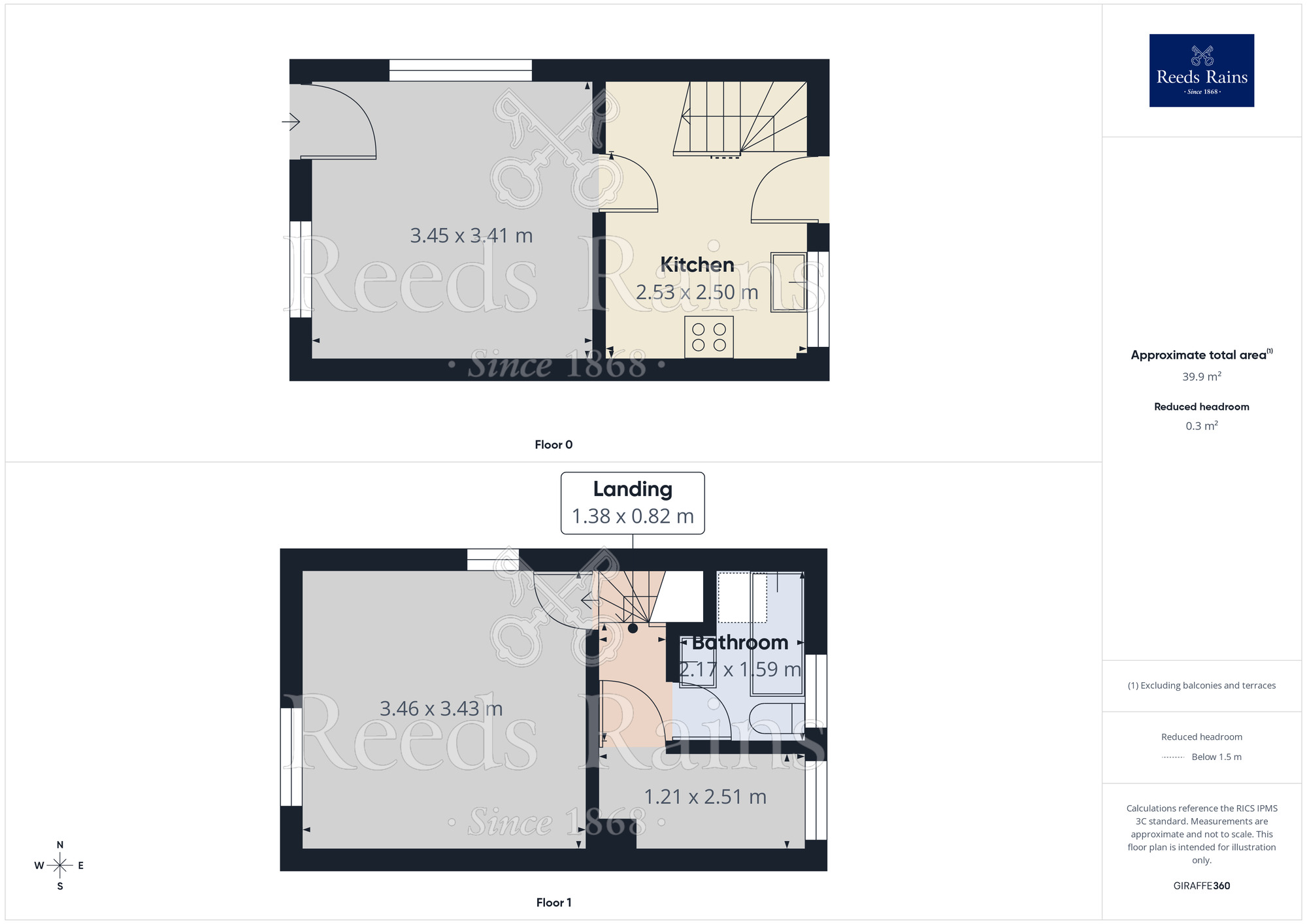 Floorplan of 2 bedroom Semi Detached House for sale, James Street, Bredbury, Cheshire, SK6