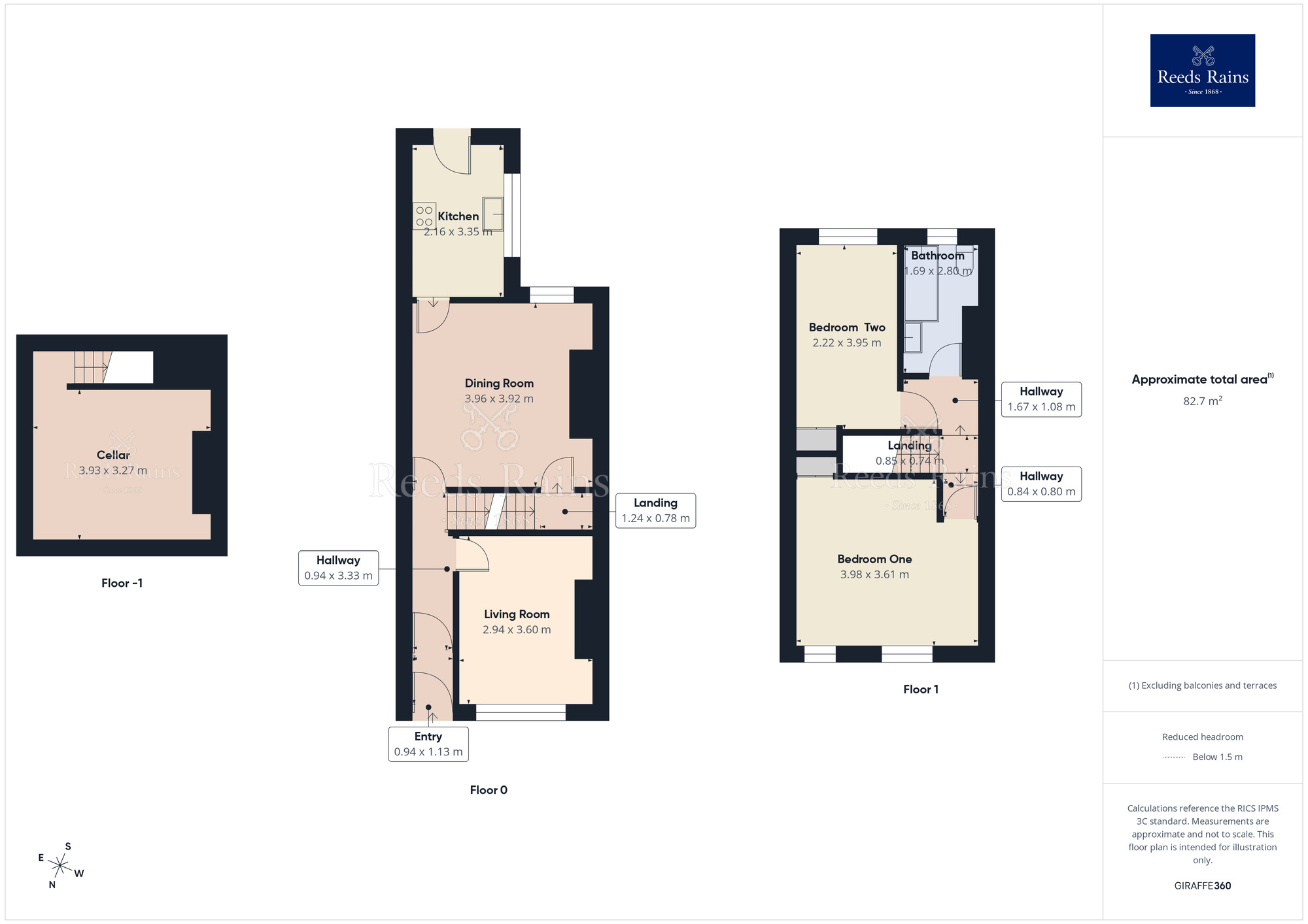Floorplan of 2 bedroom Mid Terrace House for sale, Soudan Road, Heaviley, Cheshire, SK2