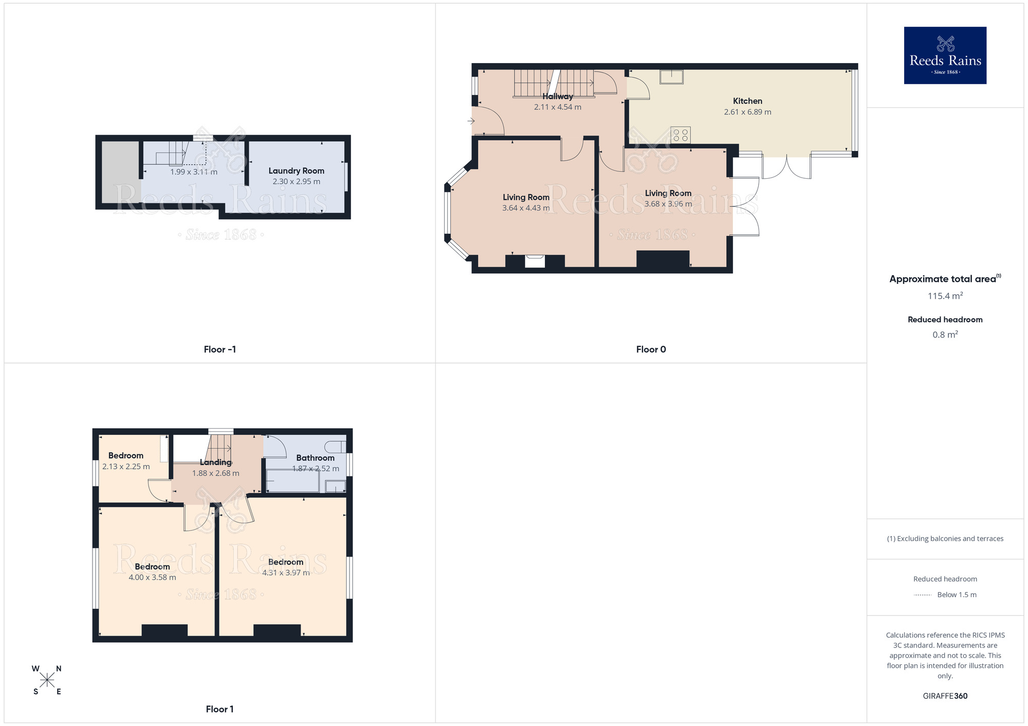 Floorplan of 3 bedroom Semi Detached House for sale, Marple Road, Offerton, Cheshire, SK2