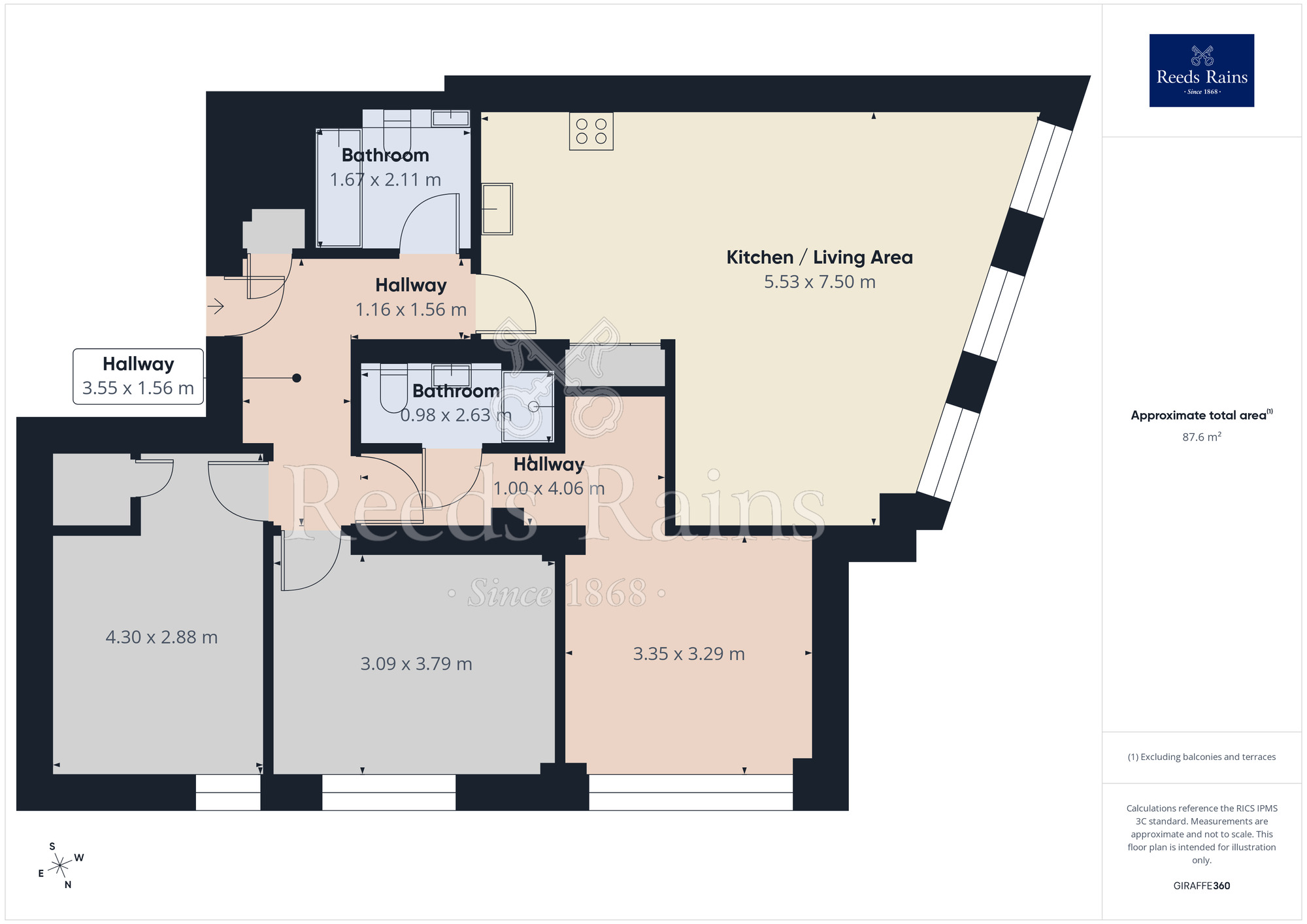 Floorplan of 3 bedroom Flat to rent, Compstall Road, Marple Bridge, Cheshire, SK6