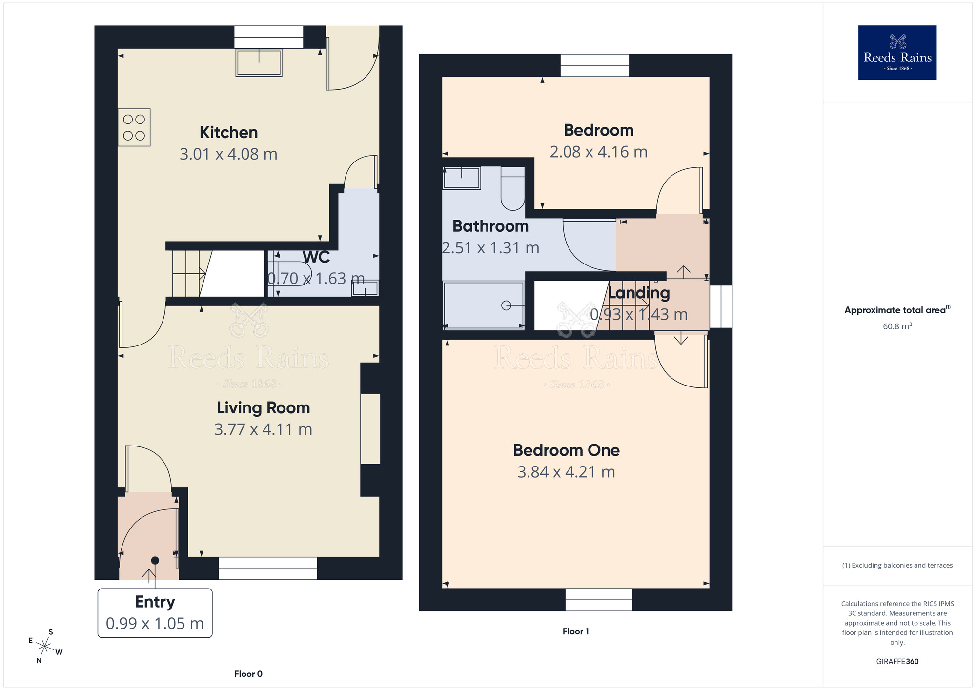 Floorplan of 2 bedroom End Terrace House for sale, High Street, Hazel Grove, Cheshire, SK7