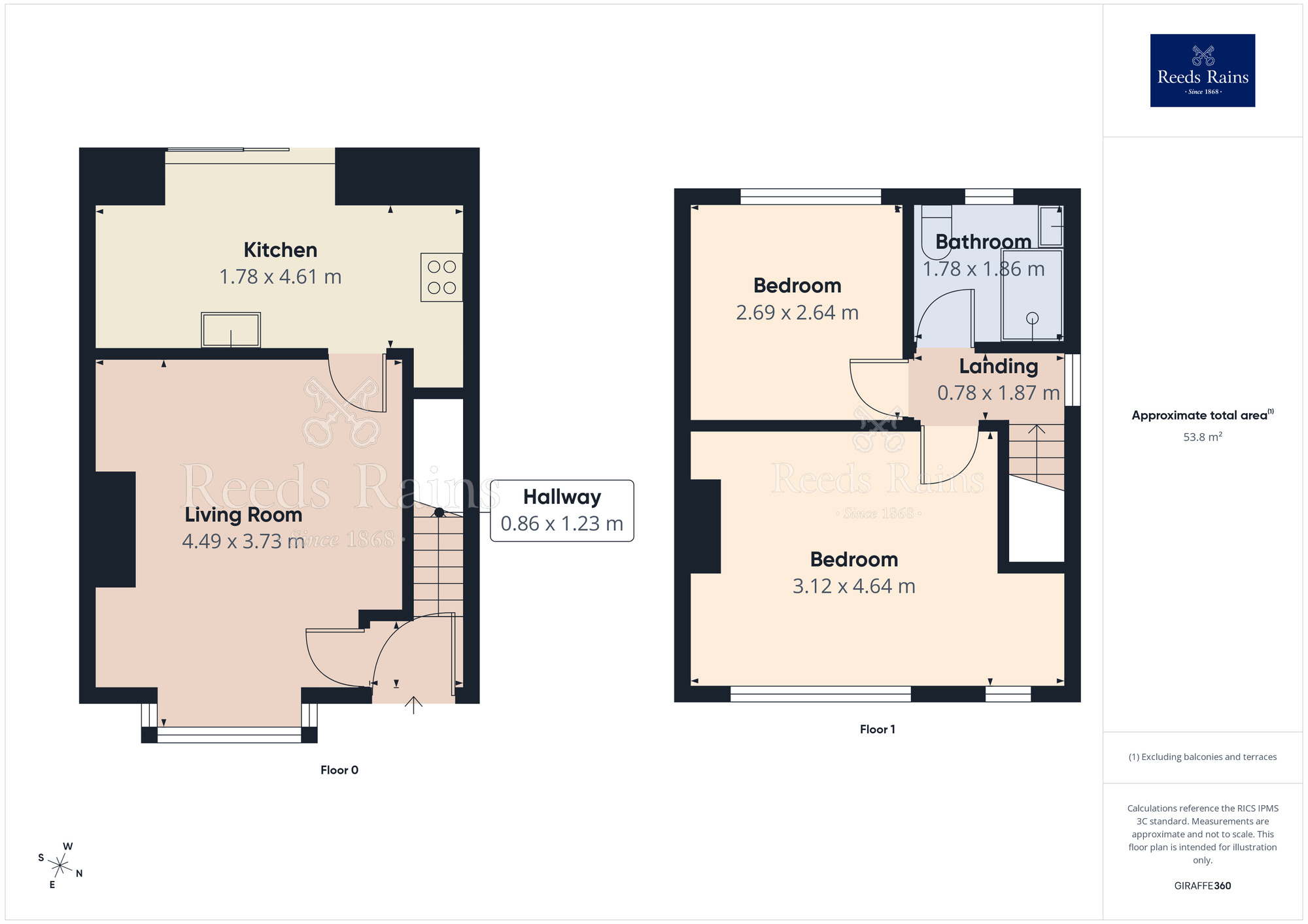 Floorplan of 2 bedroom Semi Detached House to rent, Goyt Road, Portwood, Cheshire, SK1