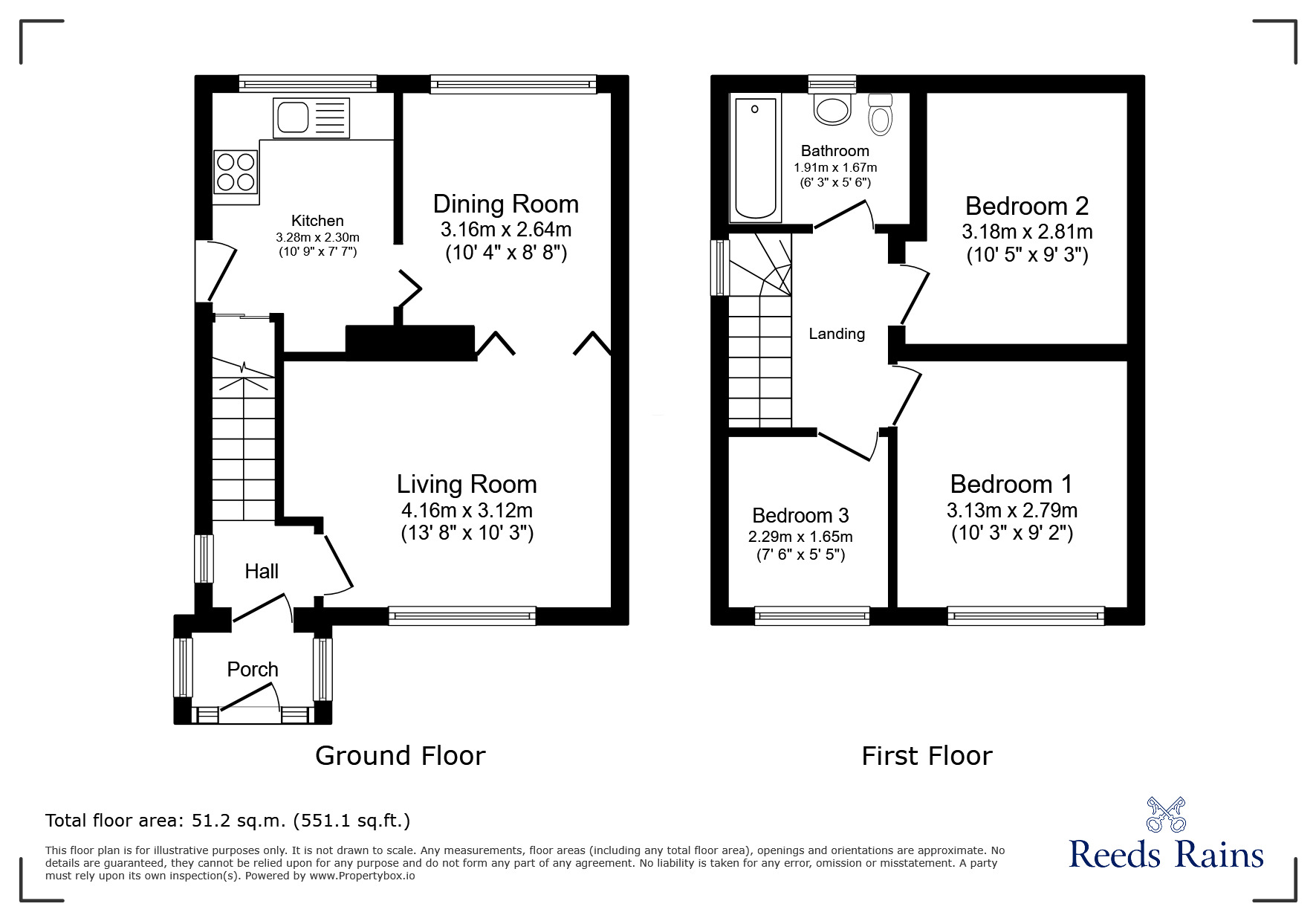 Floorplan of 3 bedroom Semi Detached House for sale, Lowndes Lane, Offerton, Cheshire, SK2
