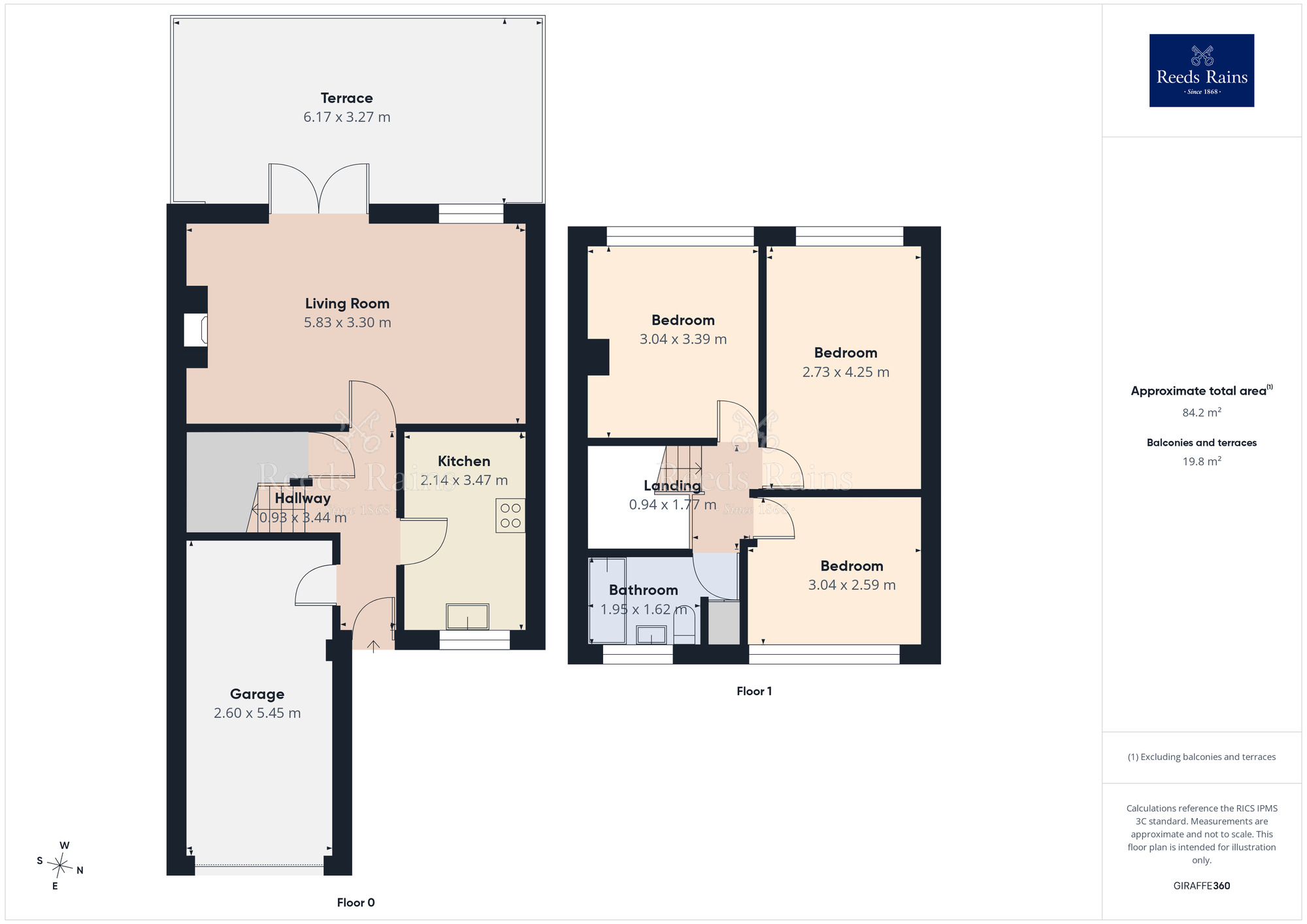 Floorplan of 3 bedroom Mid Terrace House for sale, Layton Close, Offerton, Cheshire, SK1