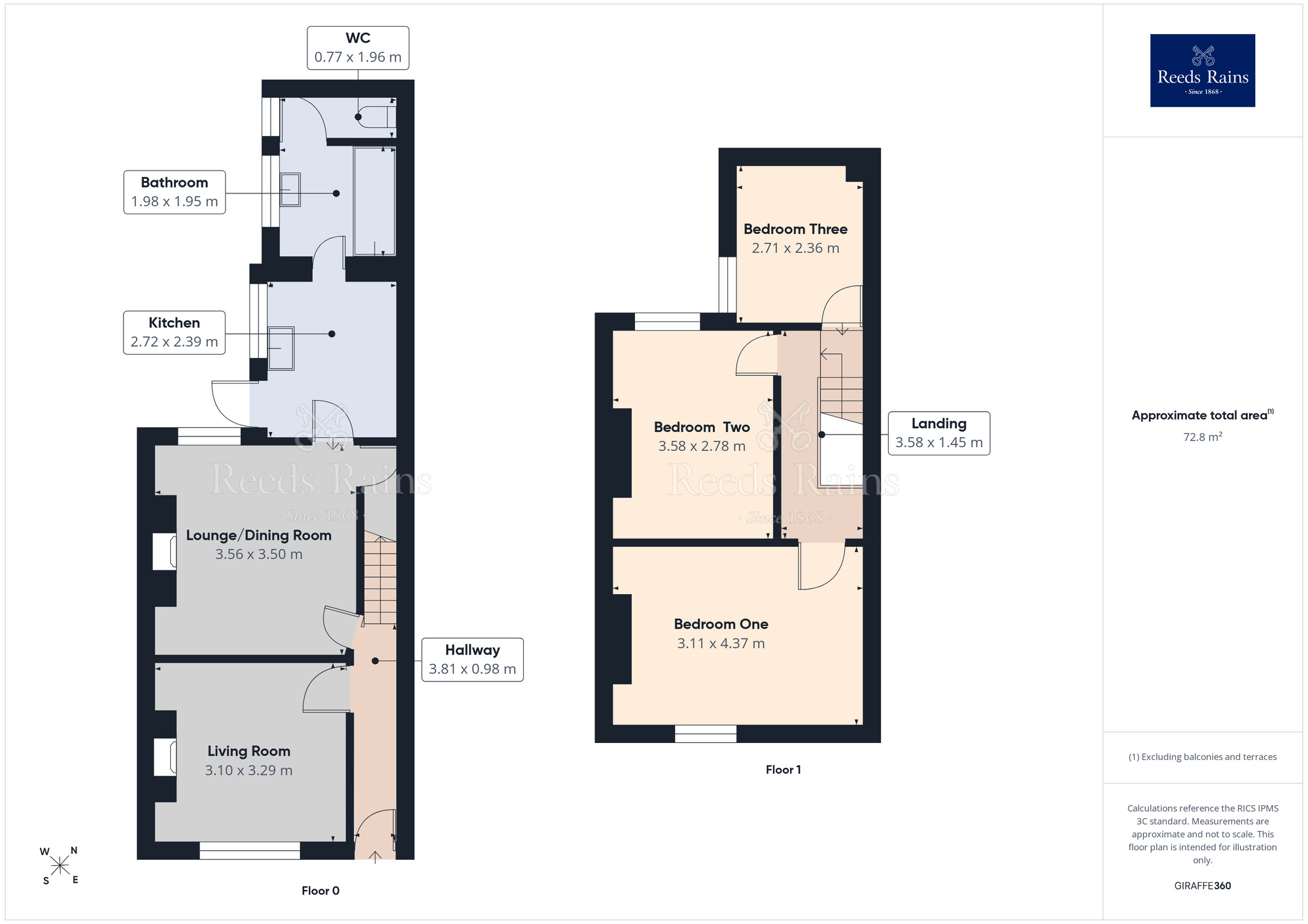 Floorplan of 3 bedroom Mid Terrace House for sale, Greenway Avenue, Levenshulme, Greater Manchester, M19