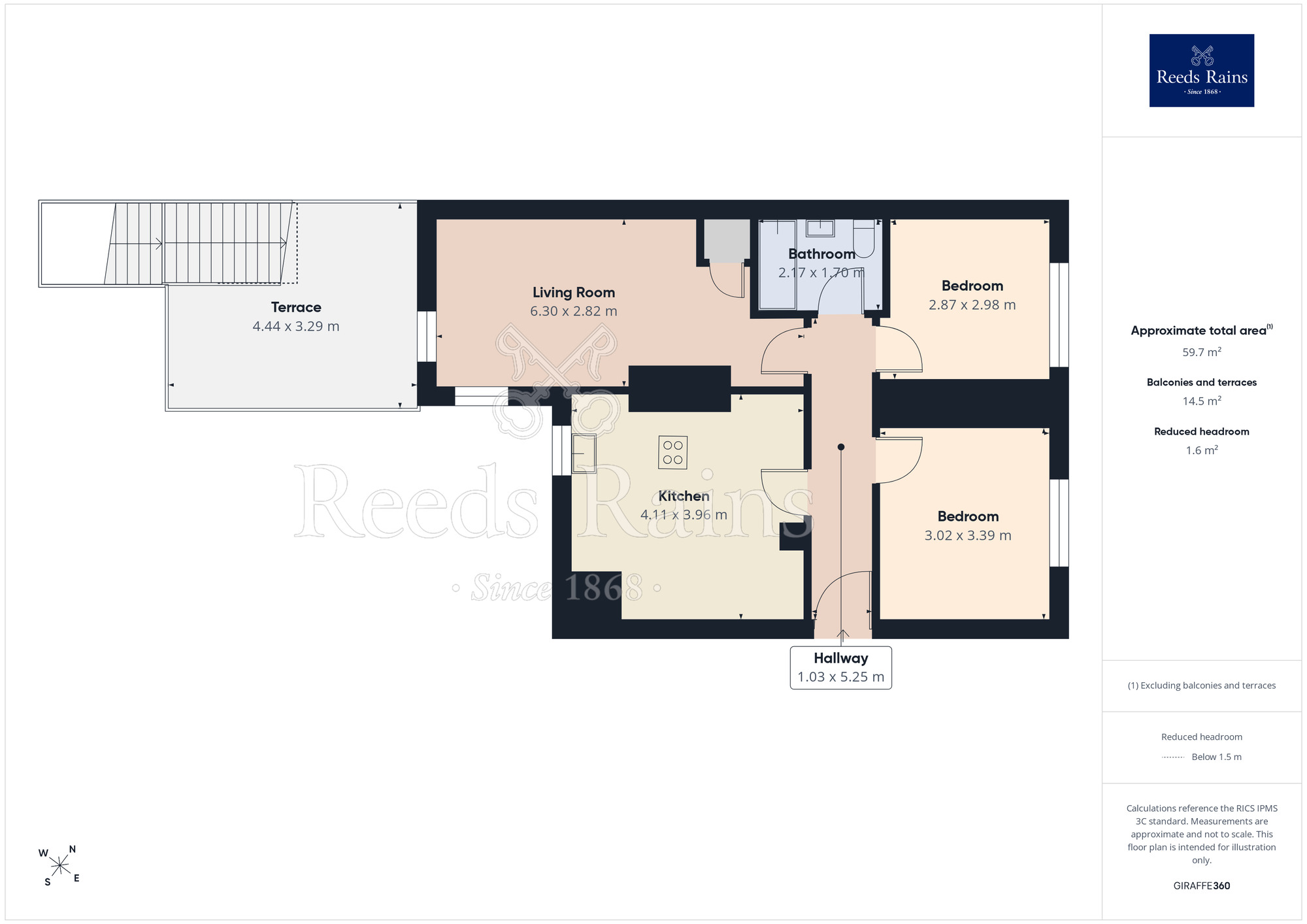 Floorplan of 2 bedroom Flat for sale, The Florist, Shaw Heath, Cheshire, SK2