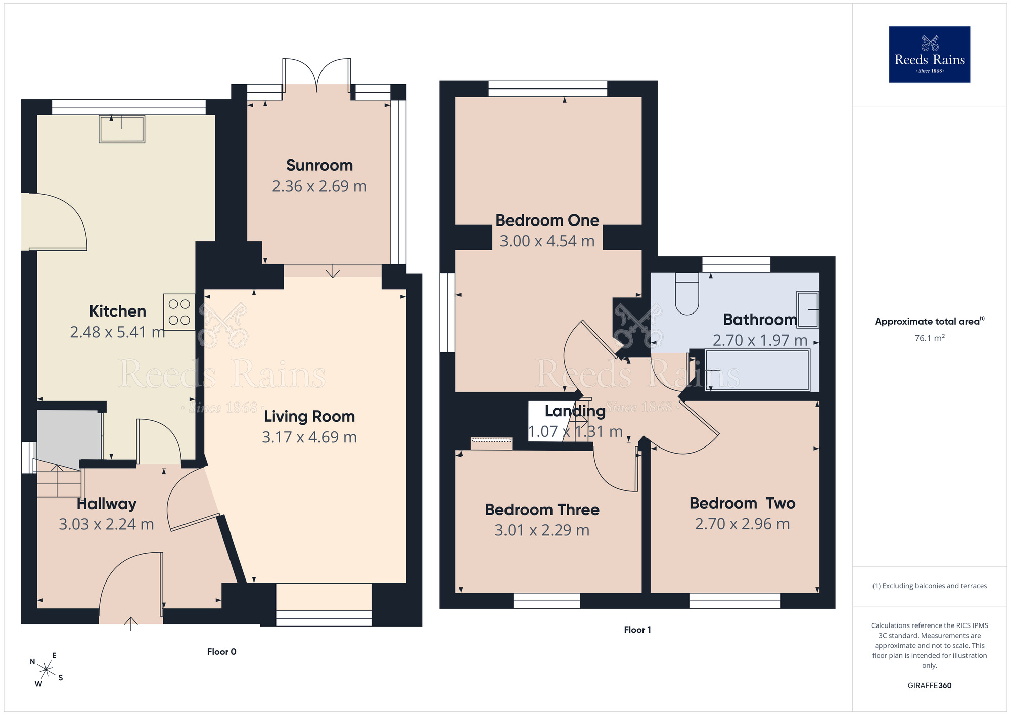 Floorplan of 3 bedroom Semi Detached House for sale, Forbes Road, Offerton, Cheshire, SK1