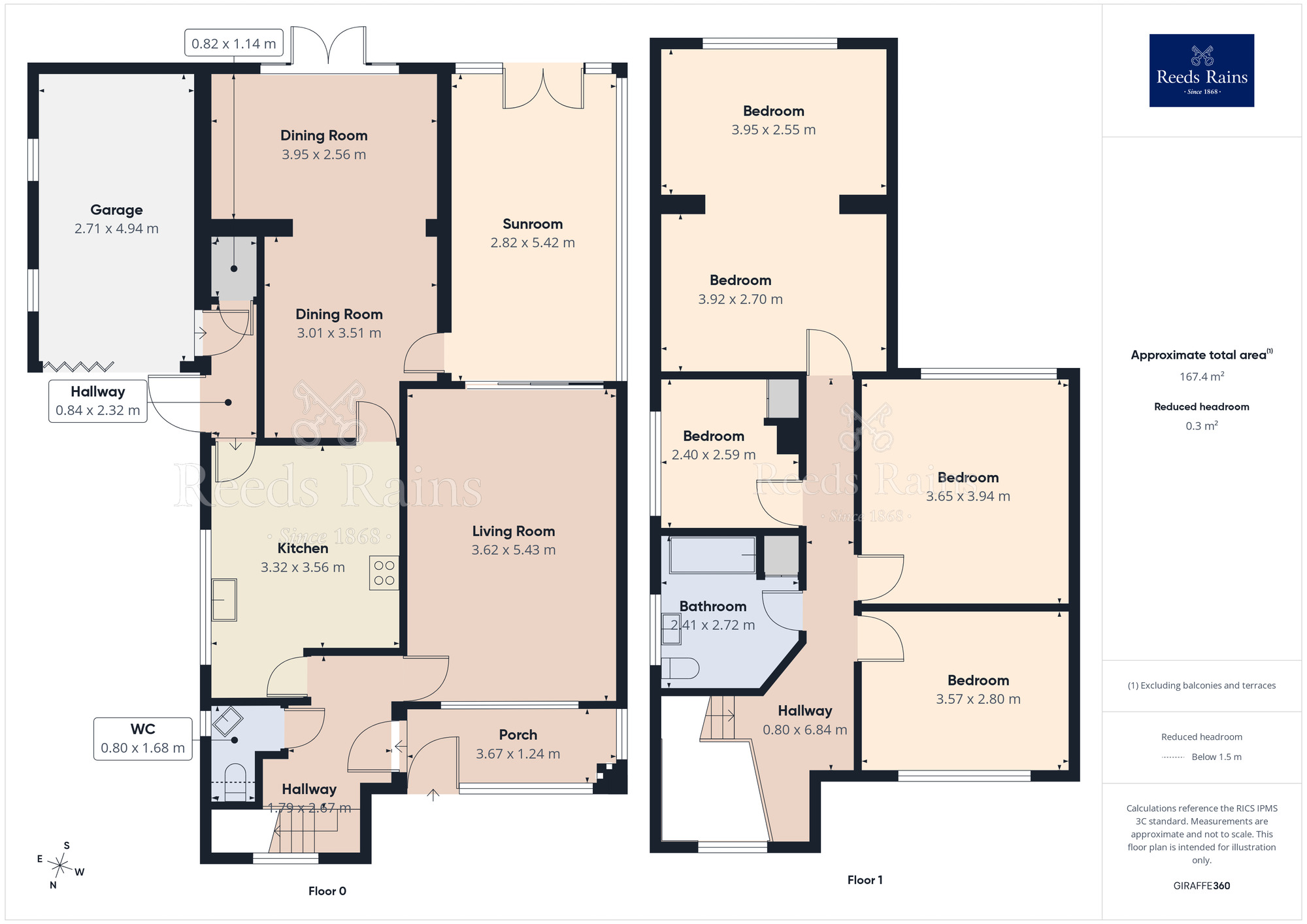 Floorplan of 4 bedroom Detached House for sale, Cheviot Road, Hazel Grove, Cheshire, SK7