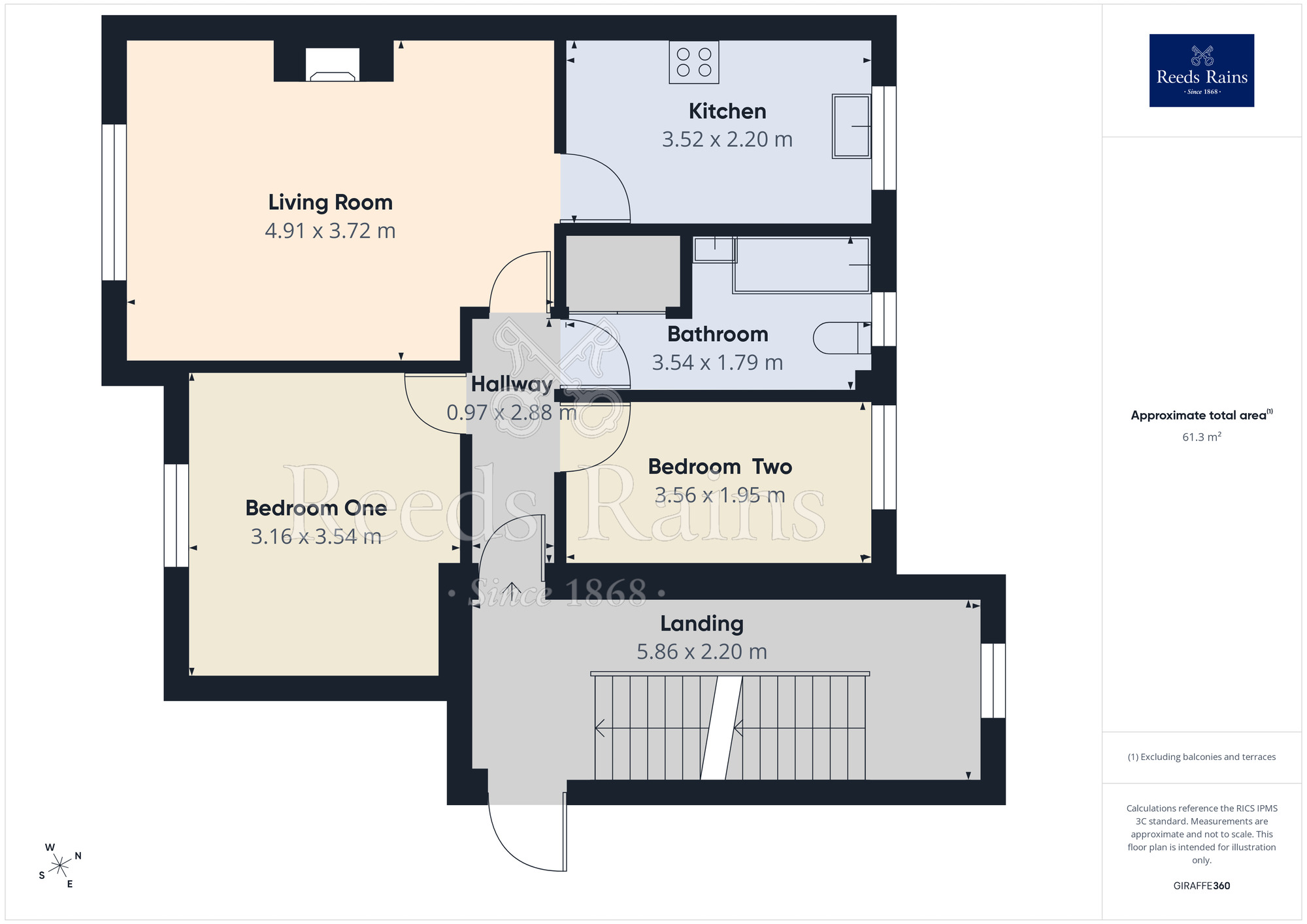 Floorplan of 2 bedroom Flat to rent, Dialstone Lane, Great Moor, Cheshire, SK2