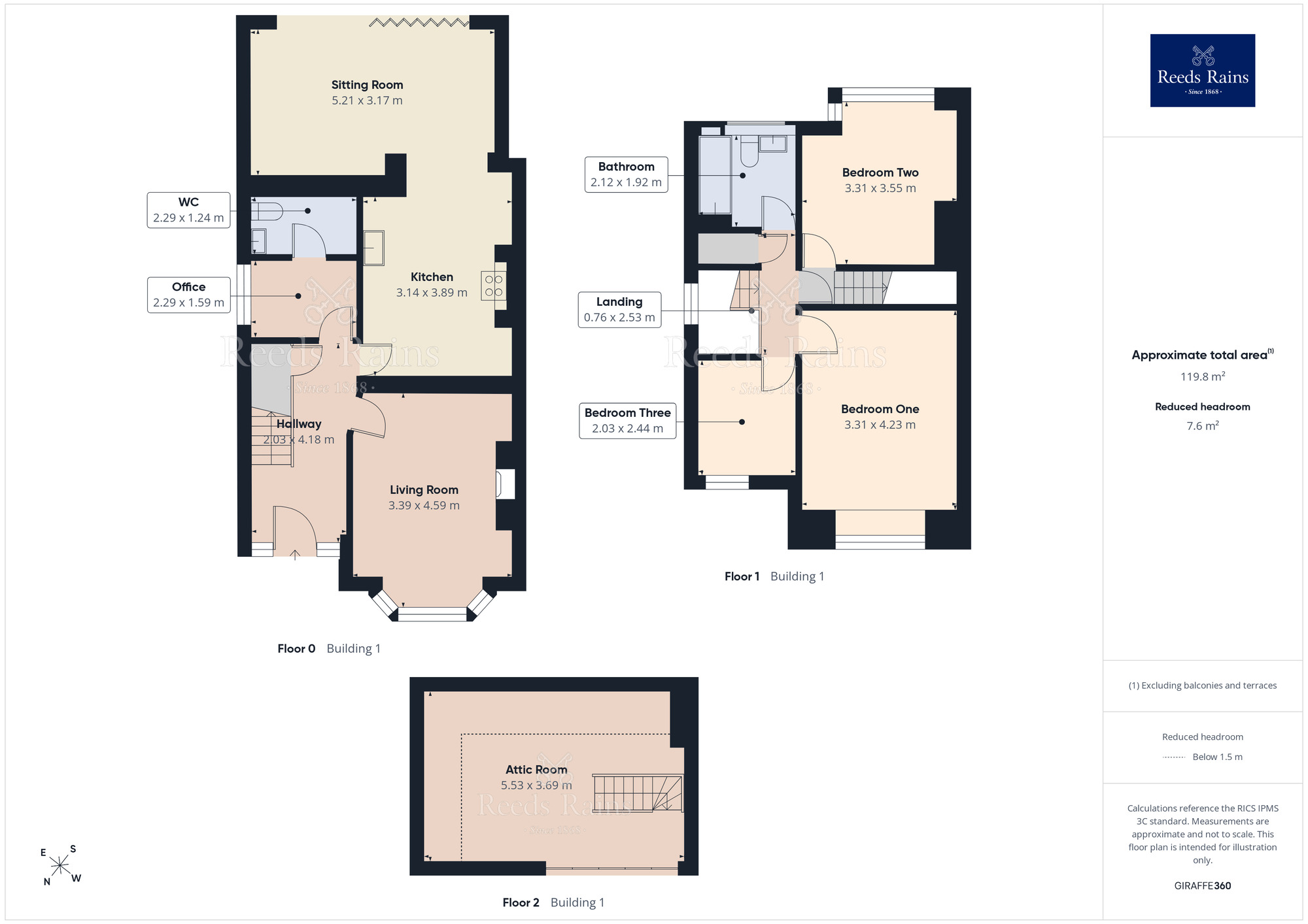 Floorplan of 3 bedroom Semi Detached House for sale, Corbar Road, Mile End, Cheshire, SK2
