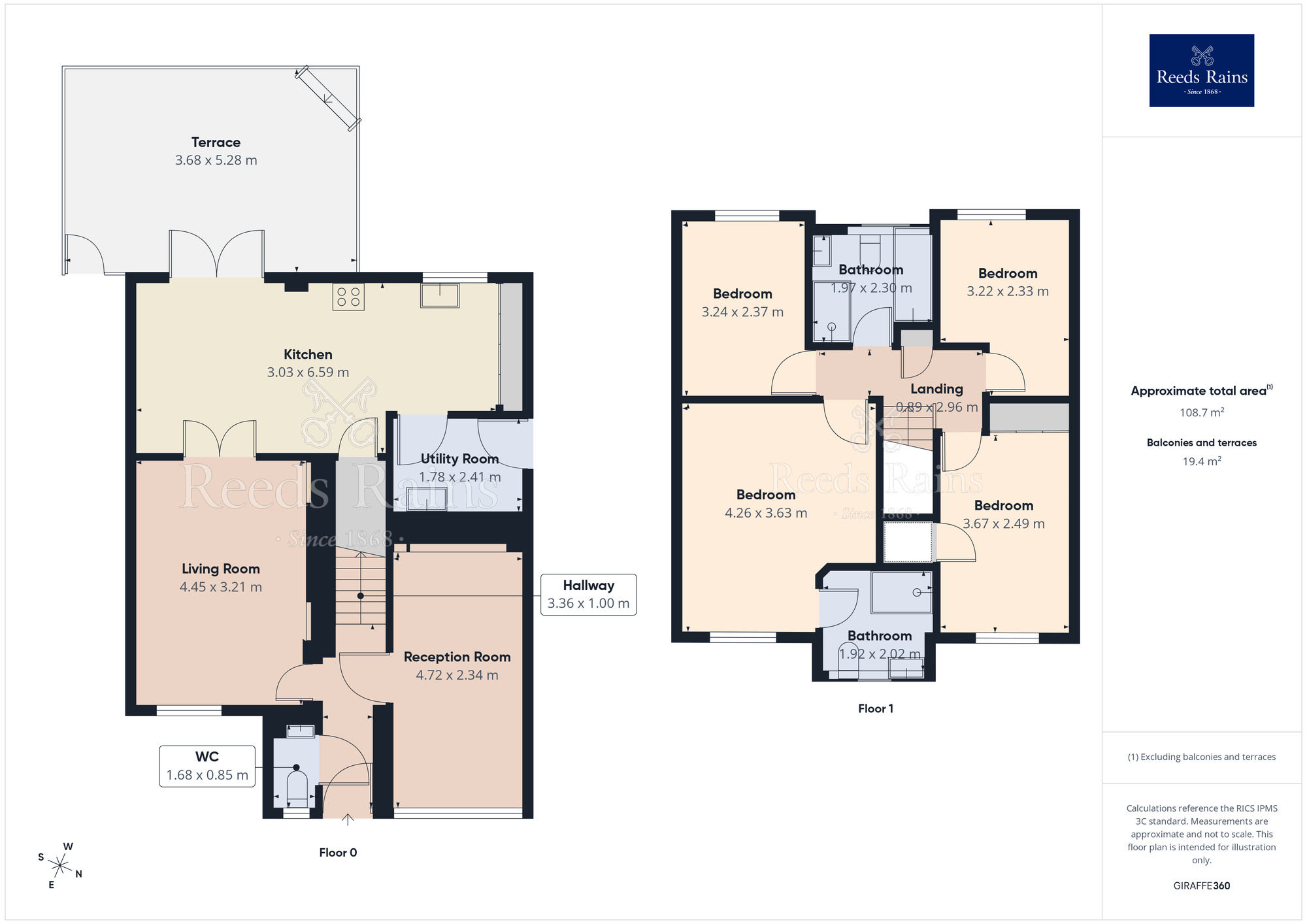 Floorplan of 4 bedroom Detached House to rent, Raisbeck Road, Offerton, Cheshire, SK2