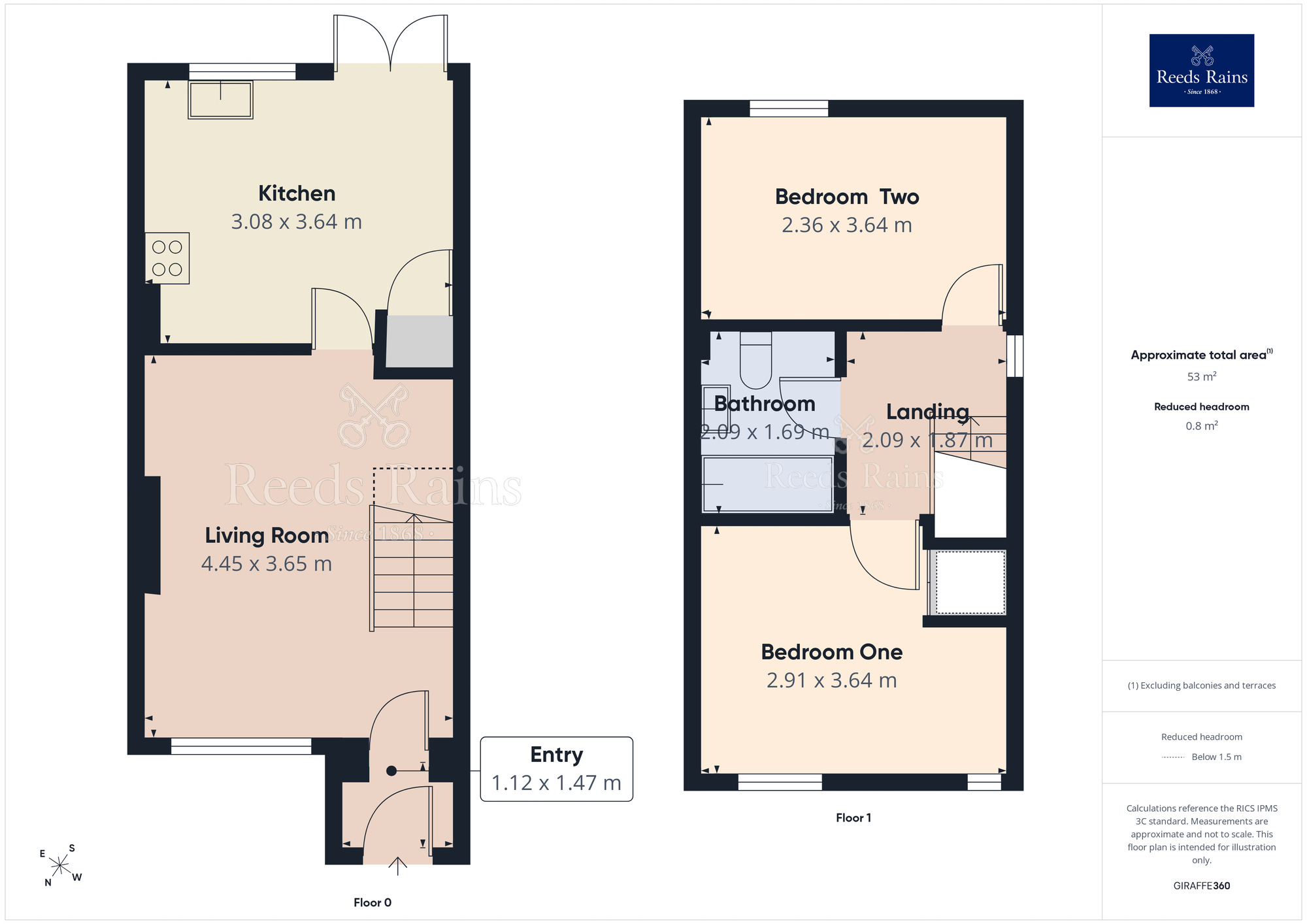 Floorplan of 2 bedroom Semi Detached House to rent, Peveril Gardens, New Mills, Disley, SK12