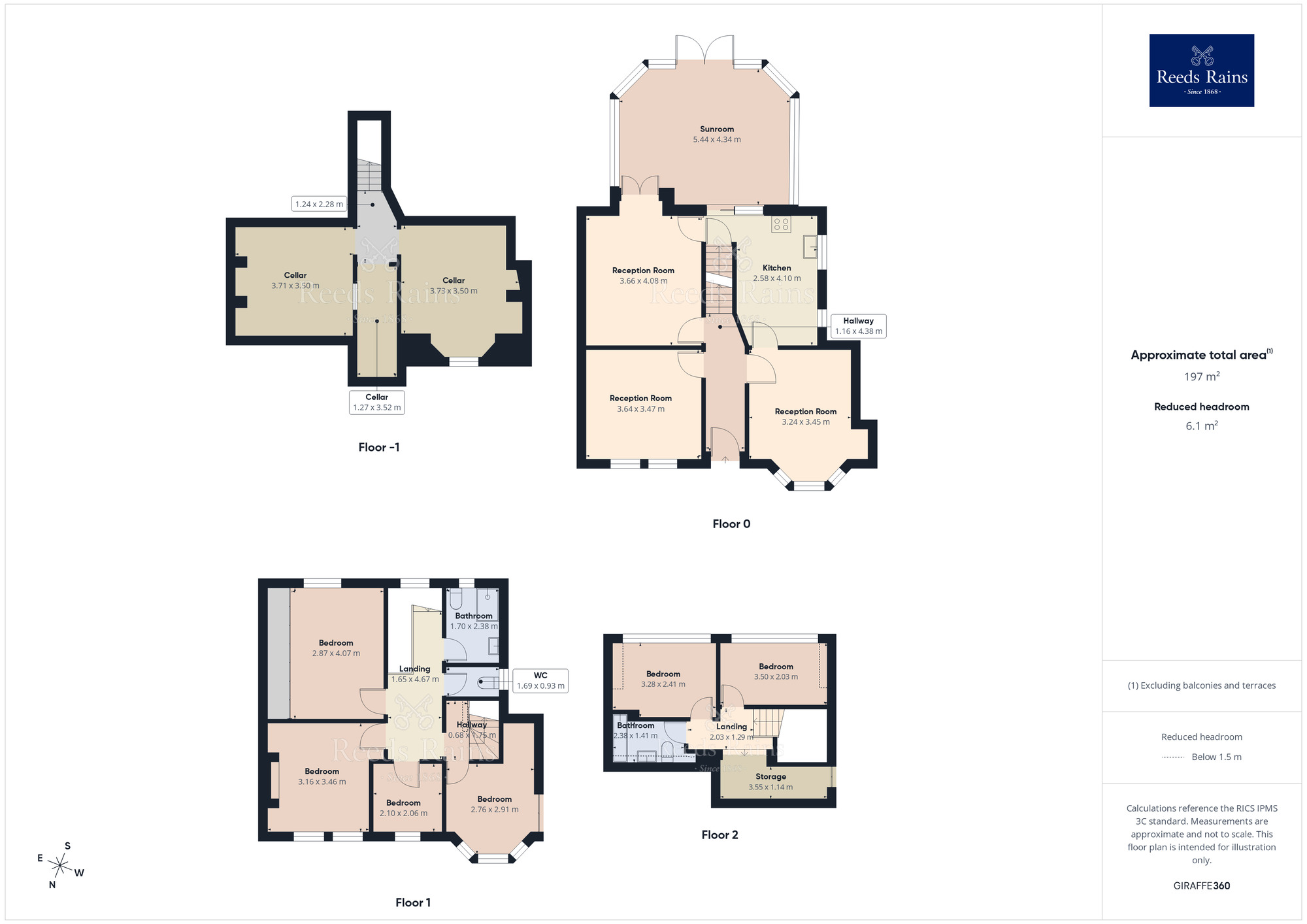 Floorplan of 6 bedroom End Terrace House to rent, Lyme Grove, Cale Green, Cheshire, SK2
