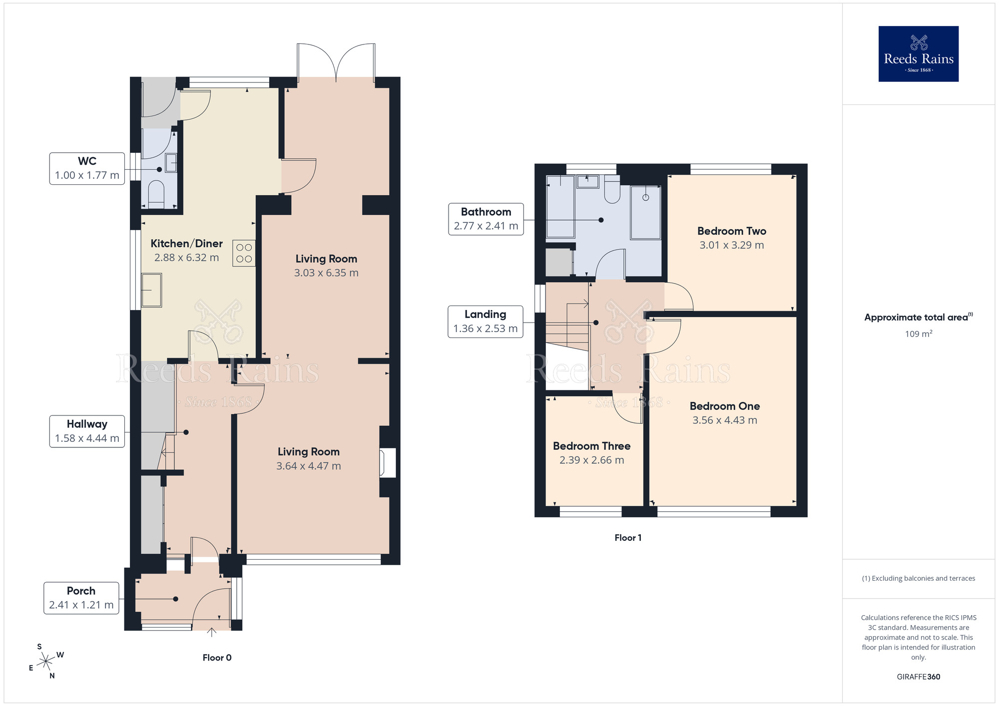 Floorplan of 3 bedroom Link Detached House for sale, Lomond Close, Woodsmoor, Cheshire, SK2