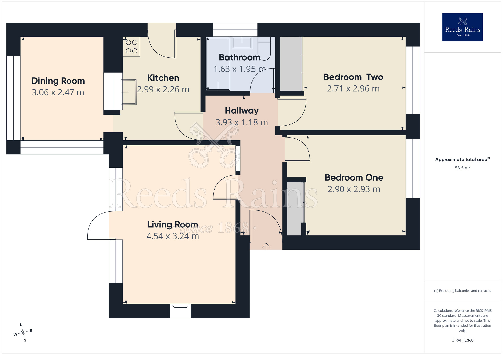 Floorplan of 2 bedroom Detached Bungalow for sale, Braeside Close, Stockport, Cheshire, SK2