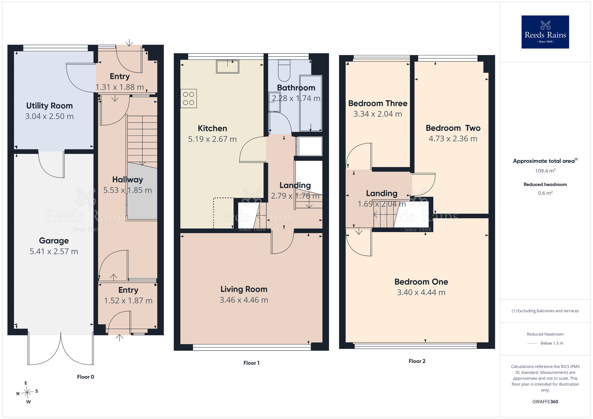 Floorplan of 3 bedroom Mid Terrace House to rent, Knowsley Road, Offerton, Cheshire, SK1