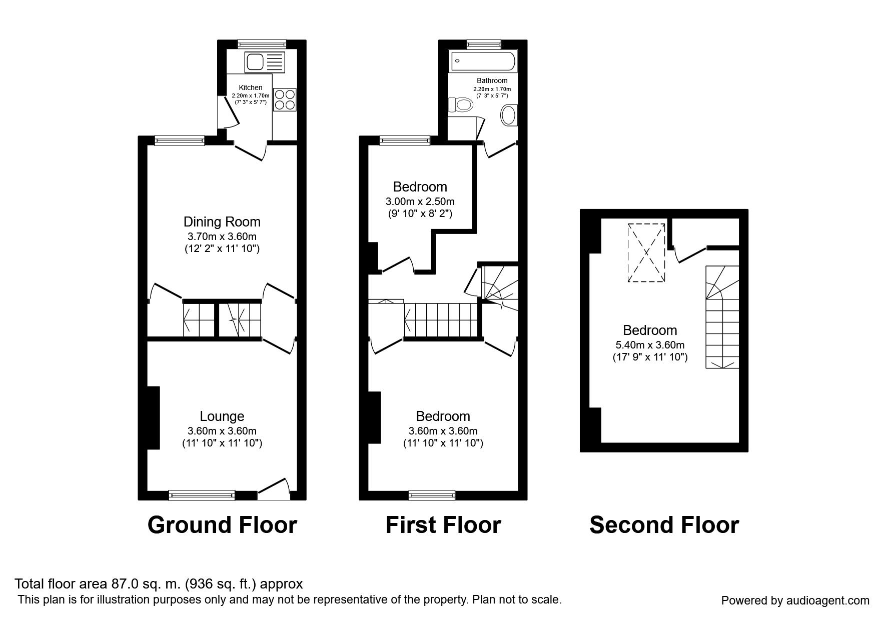Floorplan of 3 bedroom House to rent, Norris Road, Sheffield, S6