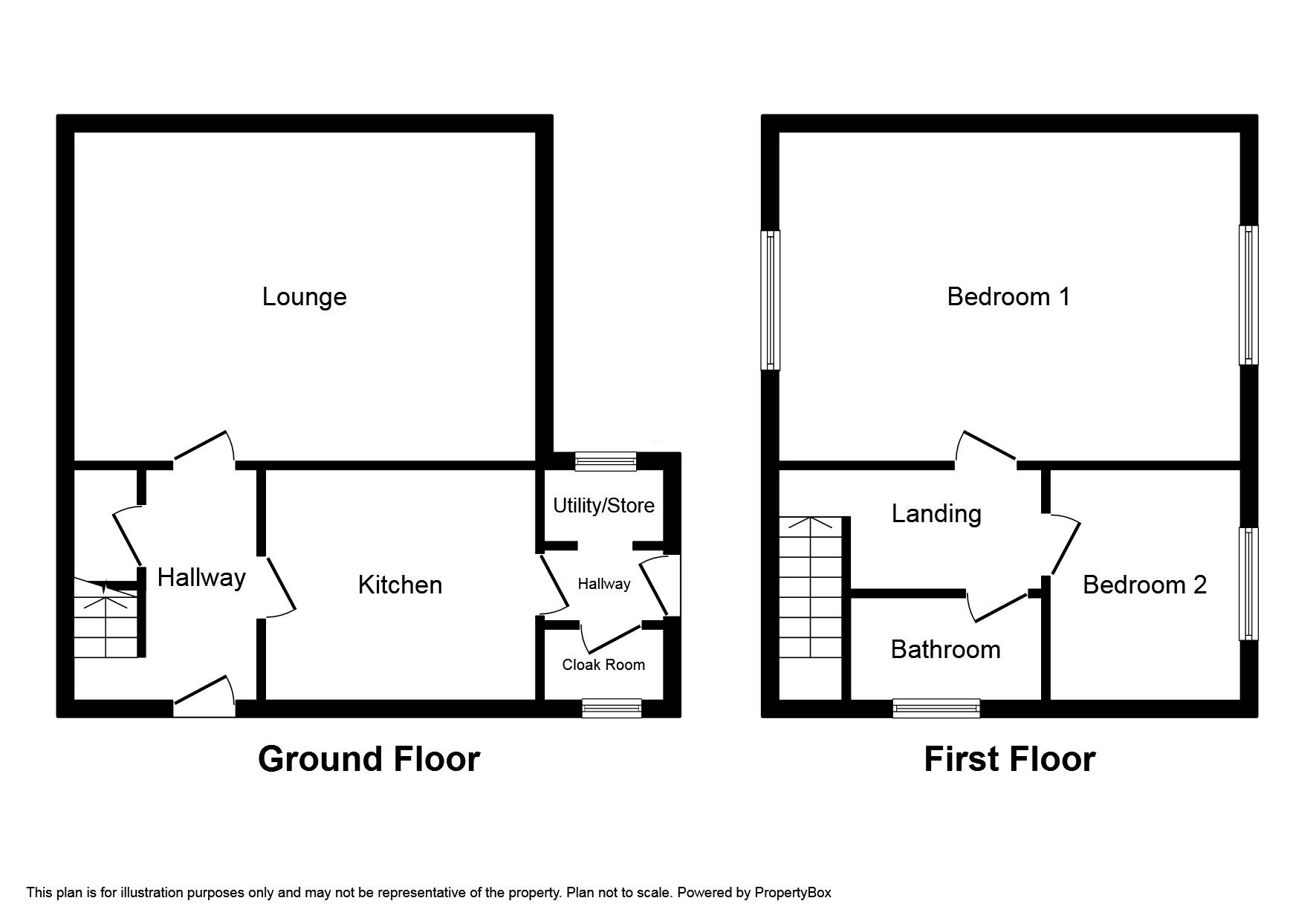 Floorplan of 2 bedroom Semi Detached House to rent, Wordsworth Avenue, Sheffield, S5
