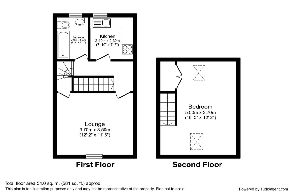 Floorplan of 1 bedroom Flat to rent, Langsett Road, Sheffield, S6