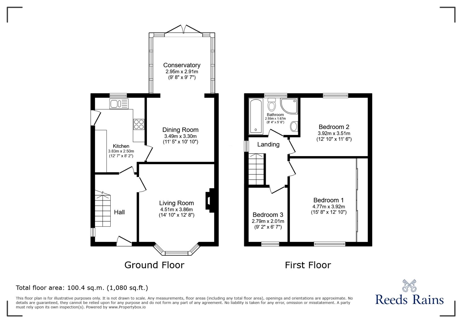 Floorplan of 3 bedroom Semi Detached House to rent, Herries Road, Sheffield, S5
