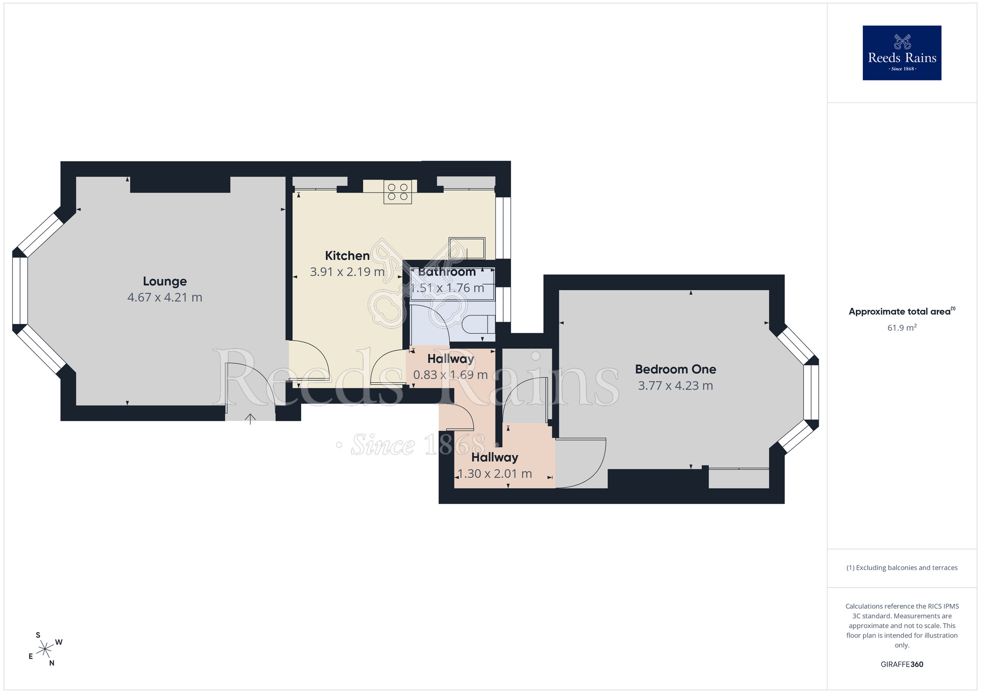 Floorplan of 1 bedroom Flat to rent, Brocco Bank, Sheffield, S11