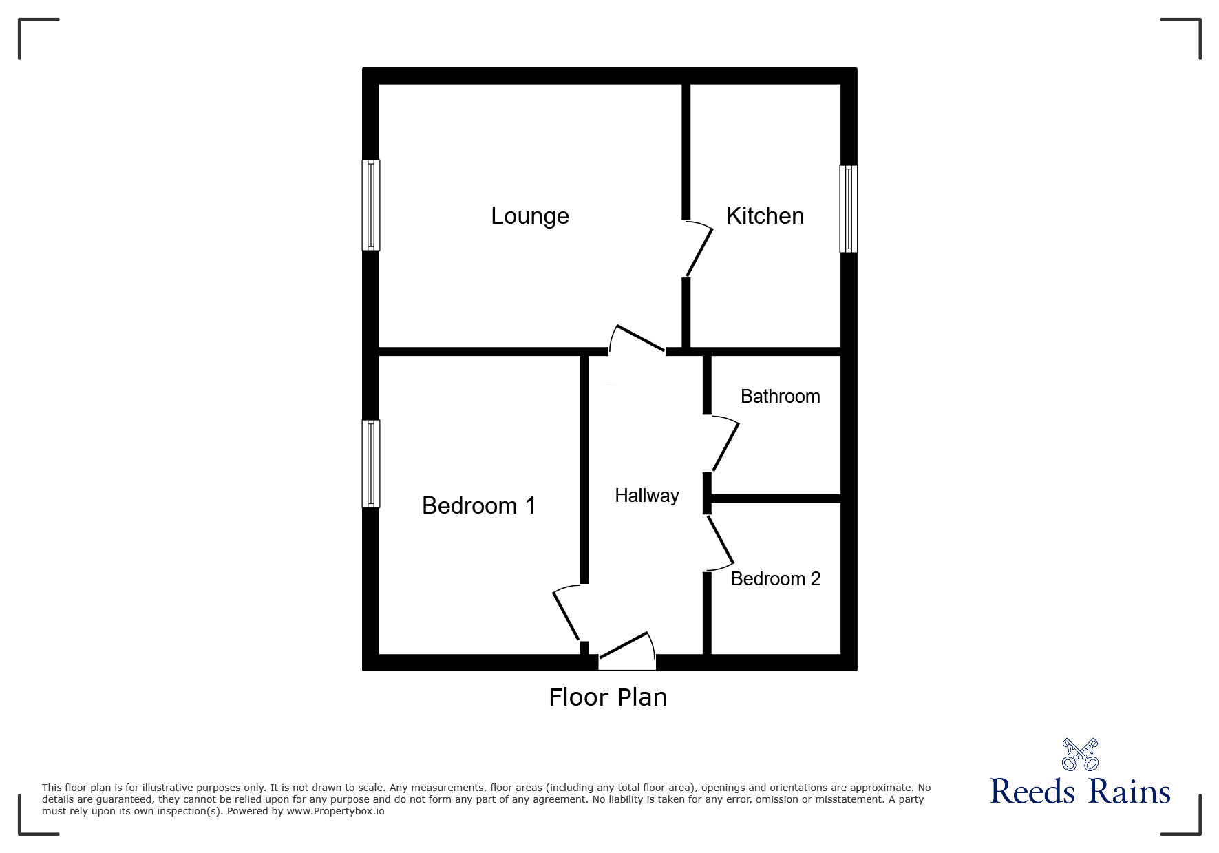 Floorplan of 2 bedroom  Flat to rent, Blakeney Road, Sheffield, South Yorkshire, S10