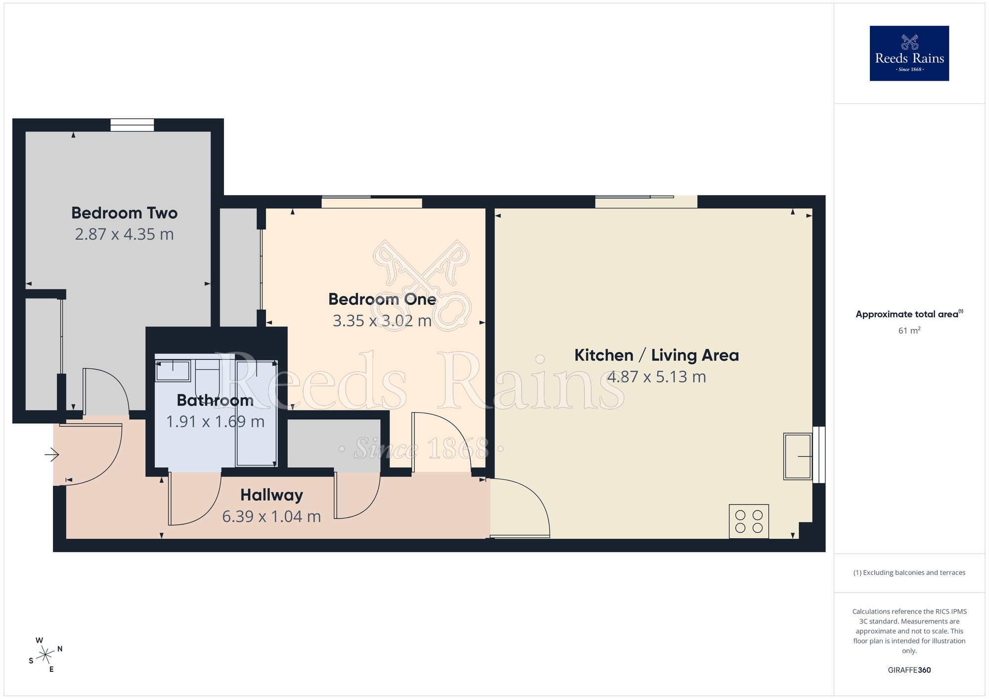 Floorplan of 2 bedroom Flat for sale, Dial House Court, Sheffield, South Yorkshire, S6