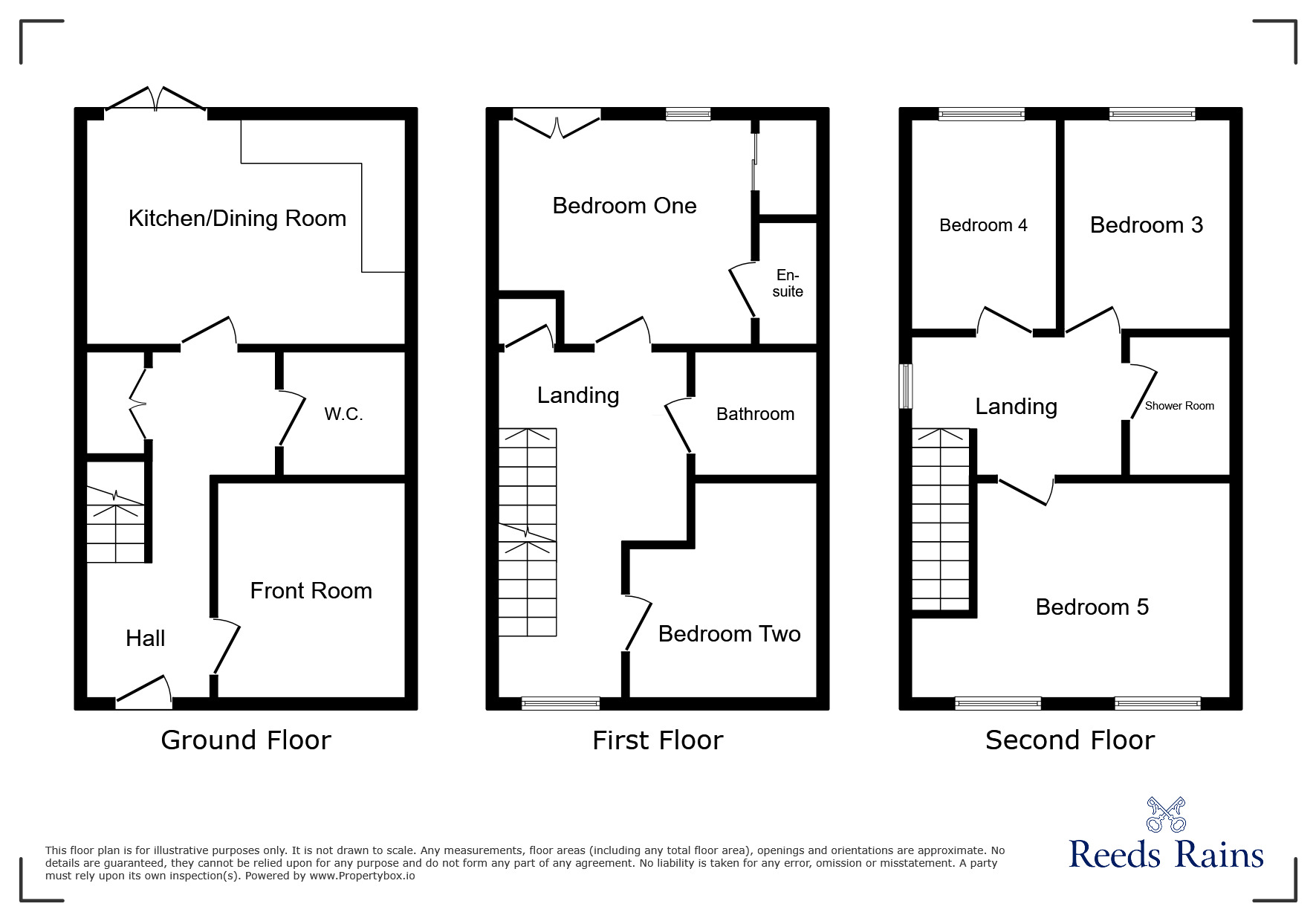 Floorplan of 5 bedroom Semi Detached House to rent, Brearley Drive, Sheffield, South Yorkshire, S5