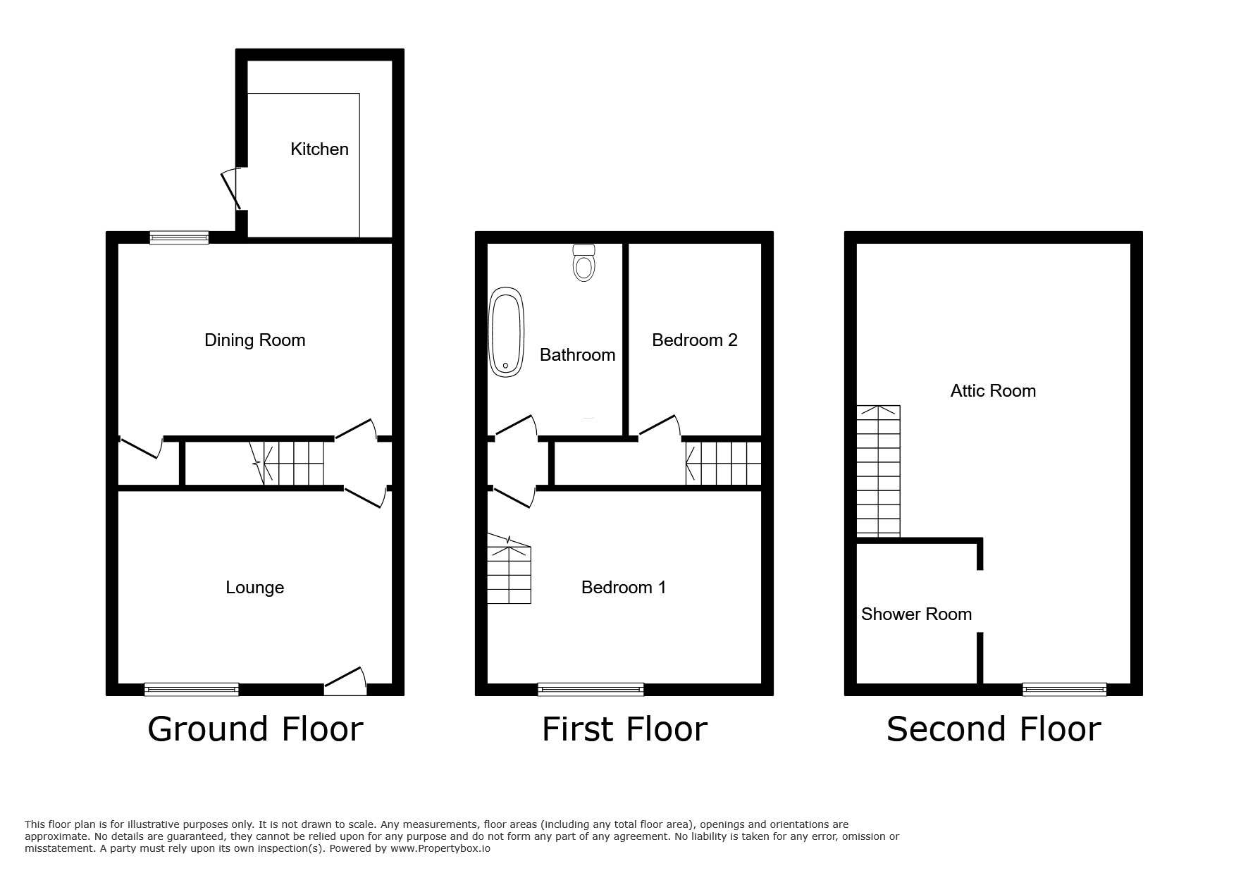 Floorplan of 3 bedroom End Terrace House to rent, Fitzgerald Road, Sheffield, South Yorkshire, S10