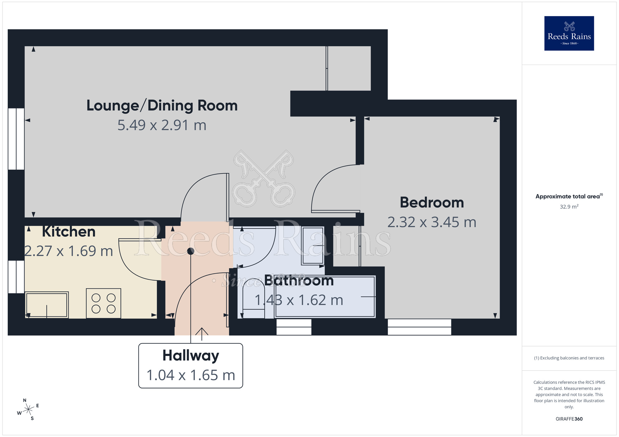 Floorplan of 1 bedroom Flat to rent, Providence Road, Sheffield, South Yorkshire, S6