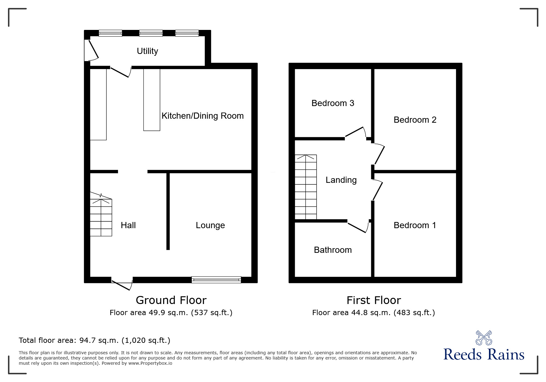 Floorplan of 3 bedroom Semi Detached House to rent, Newman Drive, Sheffield, South Yorkshire, S9