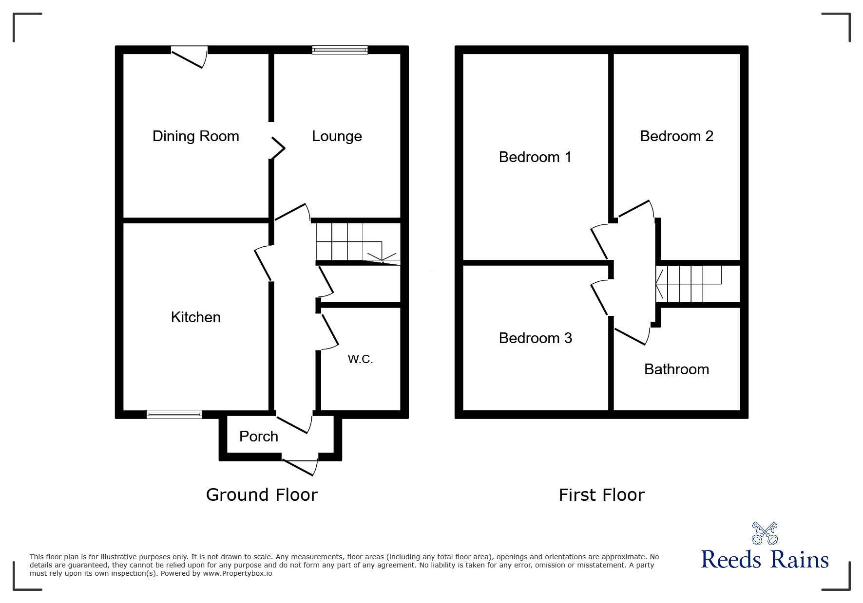 Floorplan of 3 bedroom Mid Terrace House to rent, Liberty Drive, Sheffield, South Yorkshire, S6