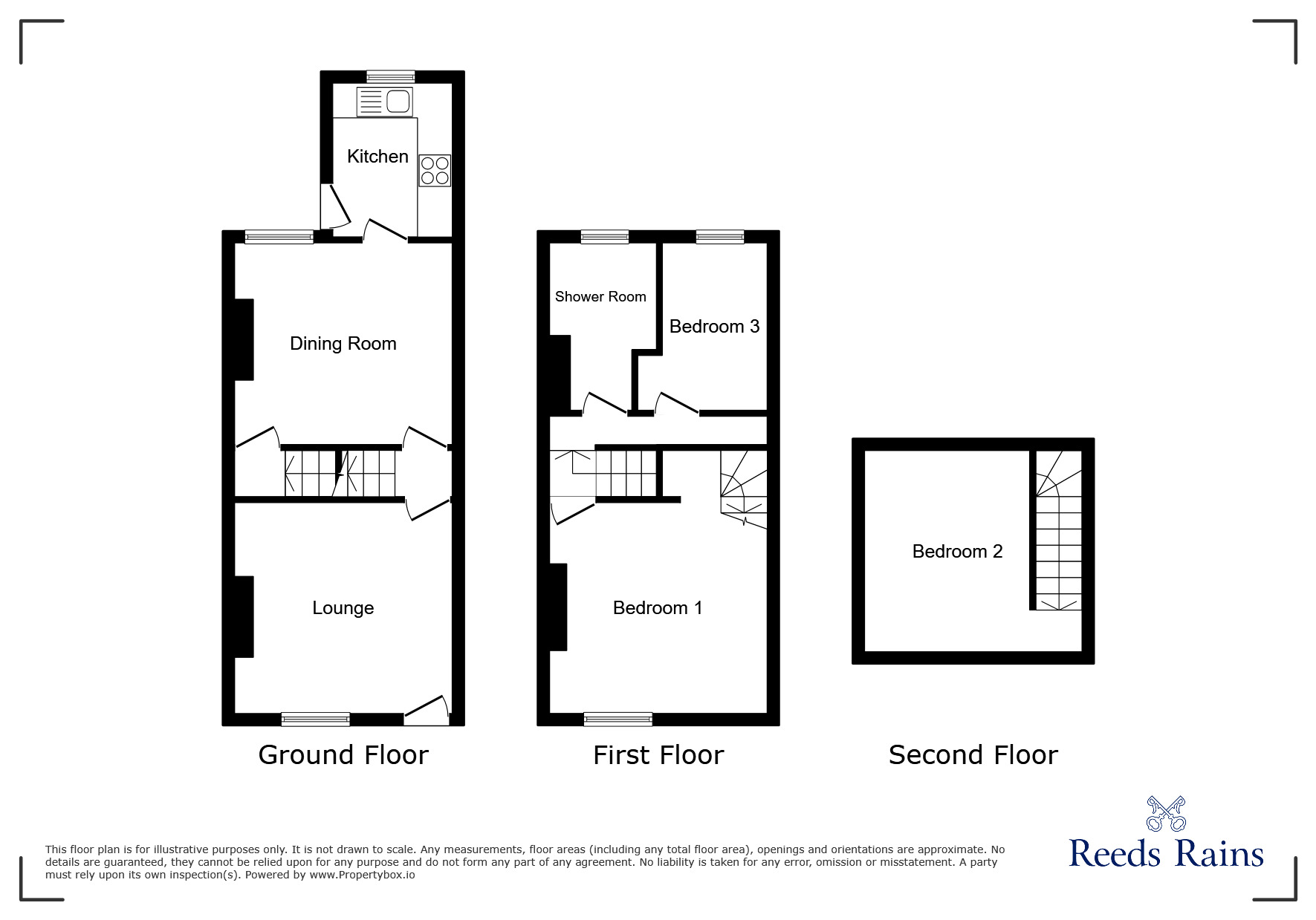 Floorplan of 3 bedroom Mid Terrace House for sale, Penistone Road North, Sheffield, South Yorkshire, S6