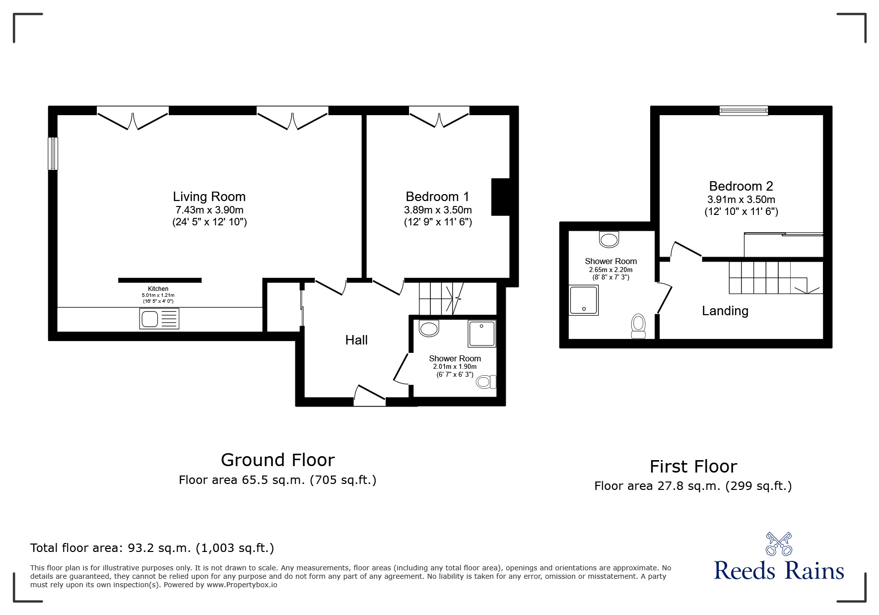 Floorplan of 2 bedroom  Flat to rent, Kingswood, Sheffield, South Yorkshire, S6