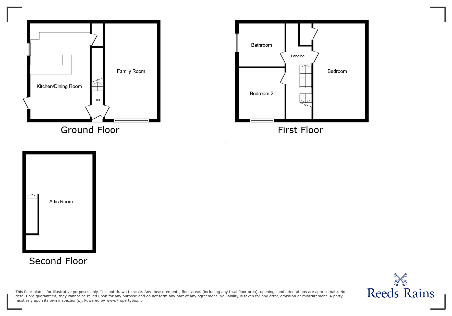 Floorplan of 3 bedroom End Terrace House to rent, Ball Road, Sheffield, South Yorkshire, S6