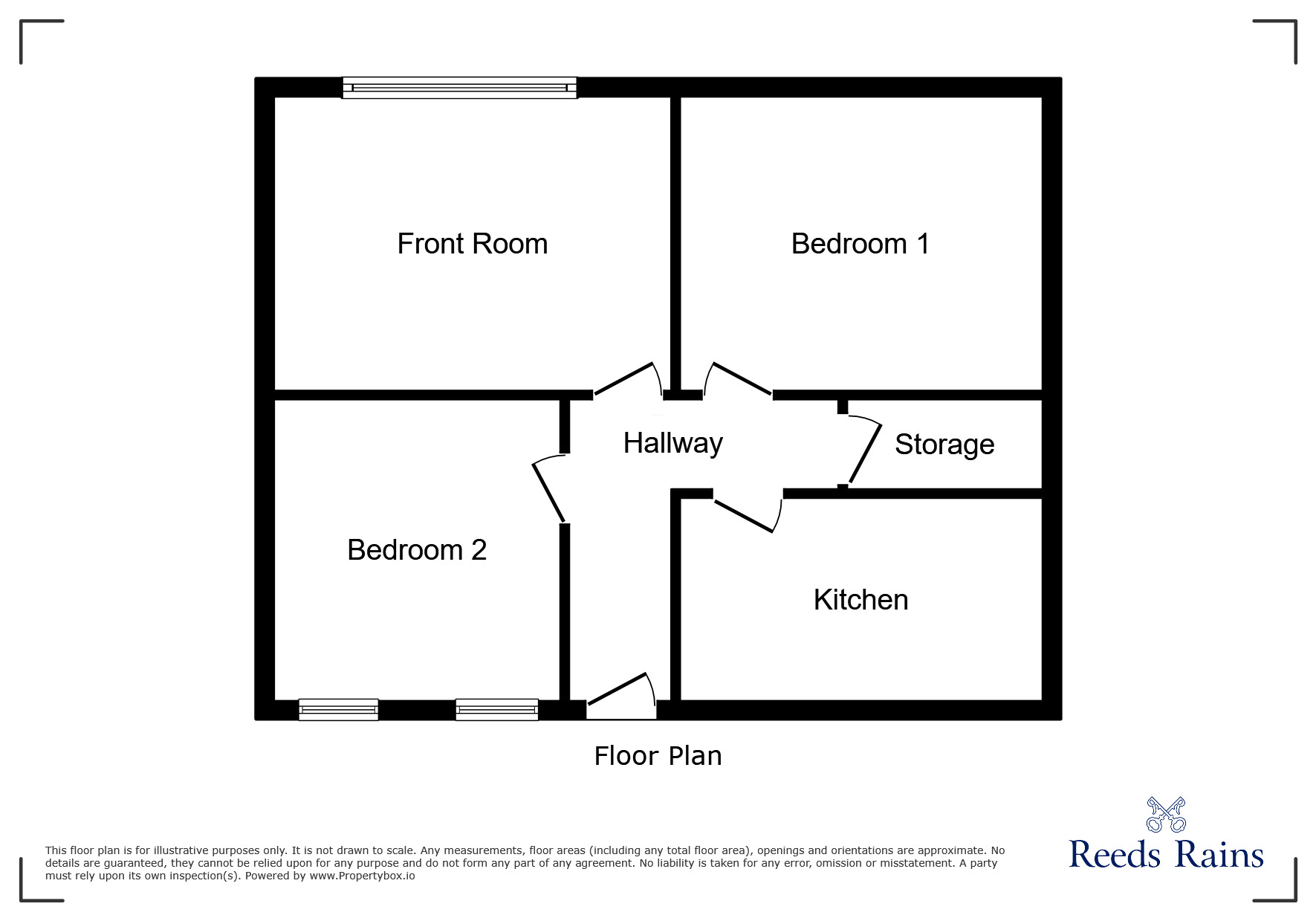 Floorplan of 2 bedroom  Flat to rent, Wood Lane, Sheffield, South Yorkshire, S6